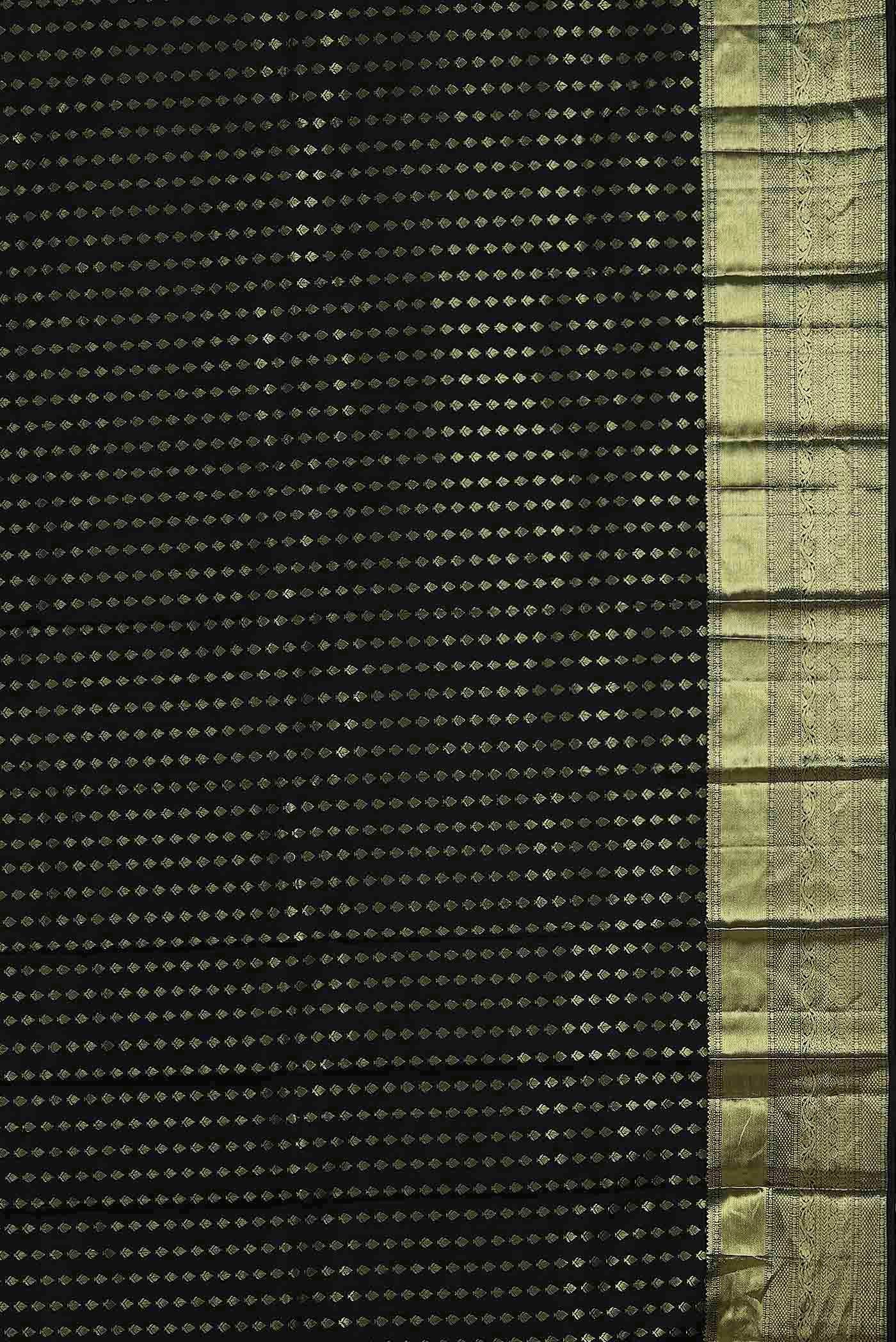 Black Kanchipuram Silk Saree