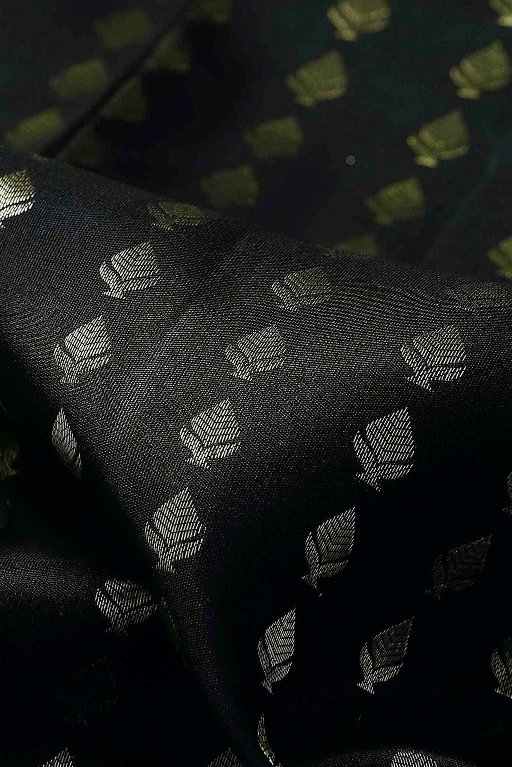 Black Kanchipuram Silk Saree