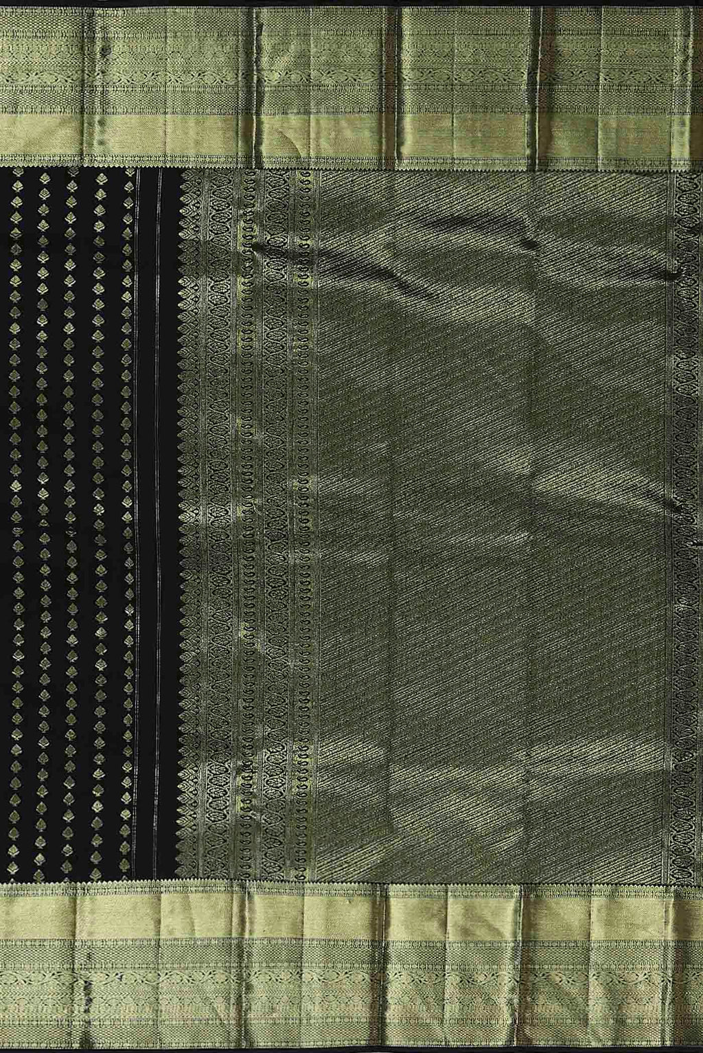 Black Kanchipuram Silk Saree
