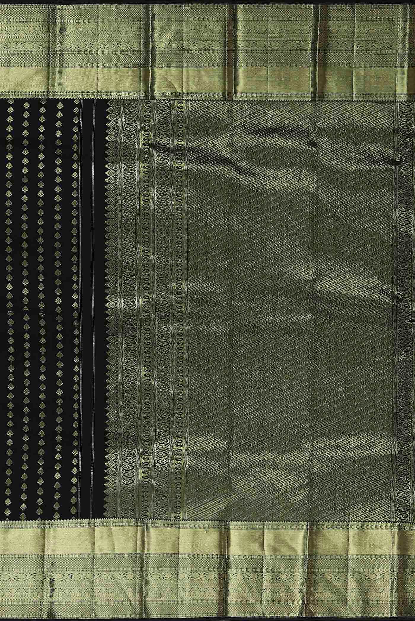 Black Kanchipuram Silk Saree