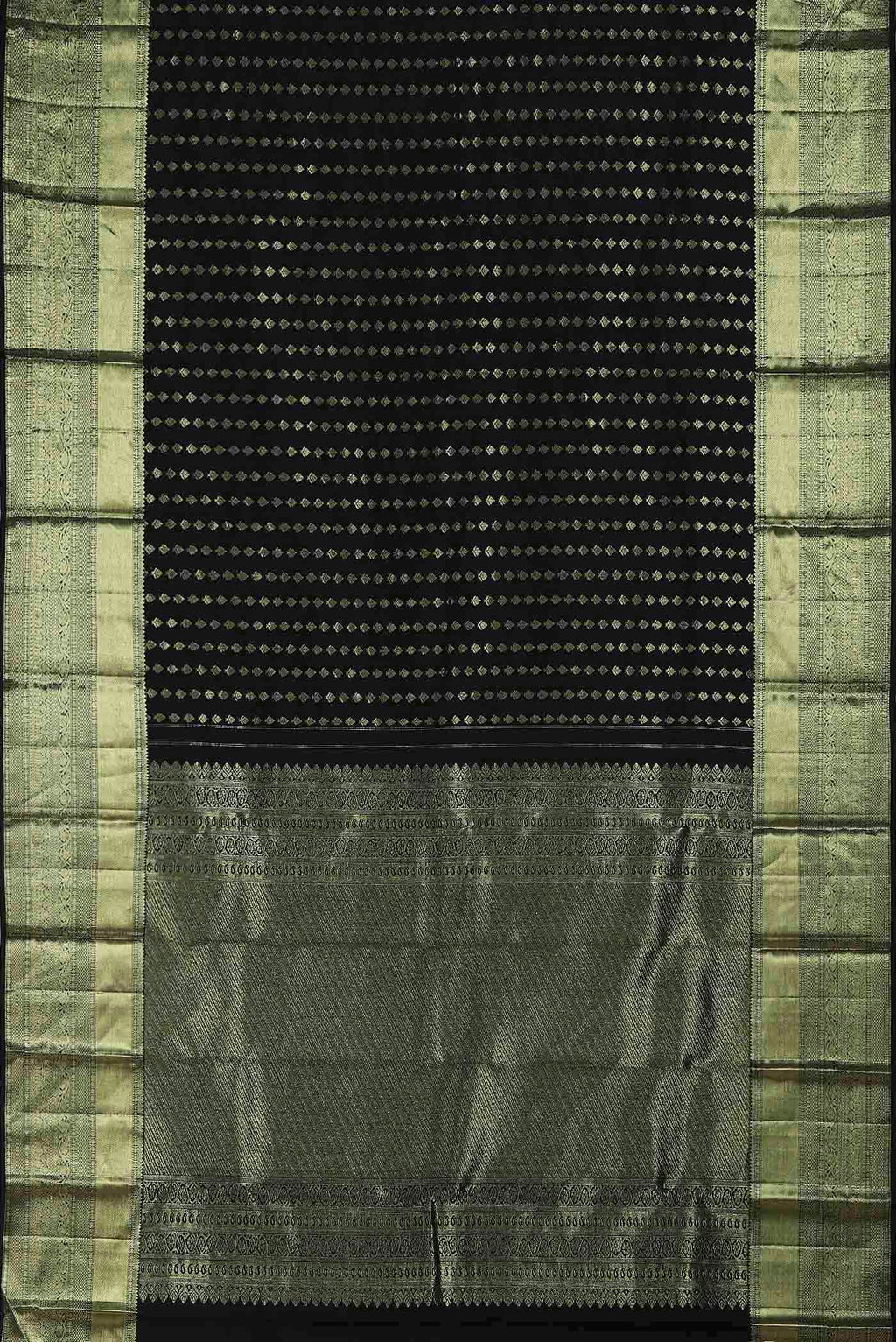 Black Kanchipuram Silk Saree