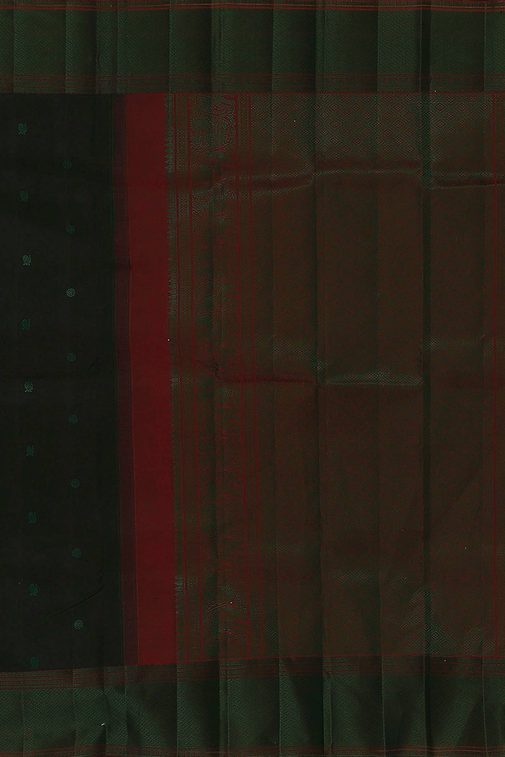 Black Kanchipuram Silk Saree