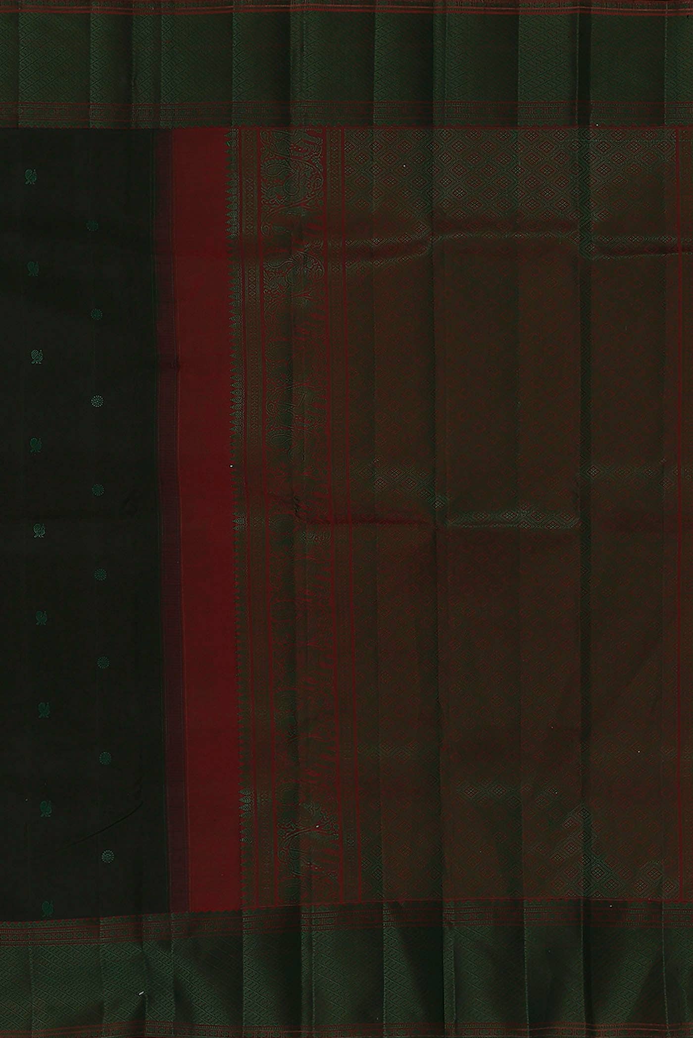 Black Kanchipuram Silk Saree