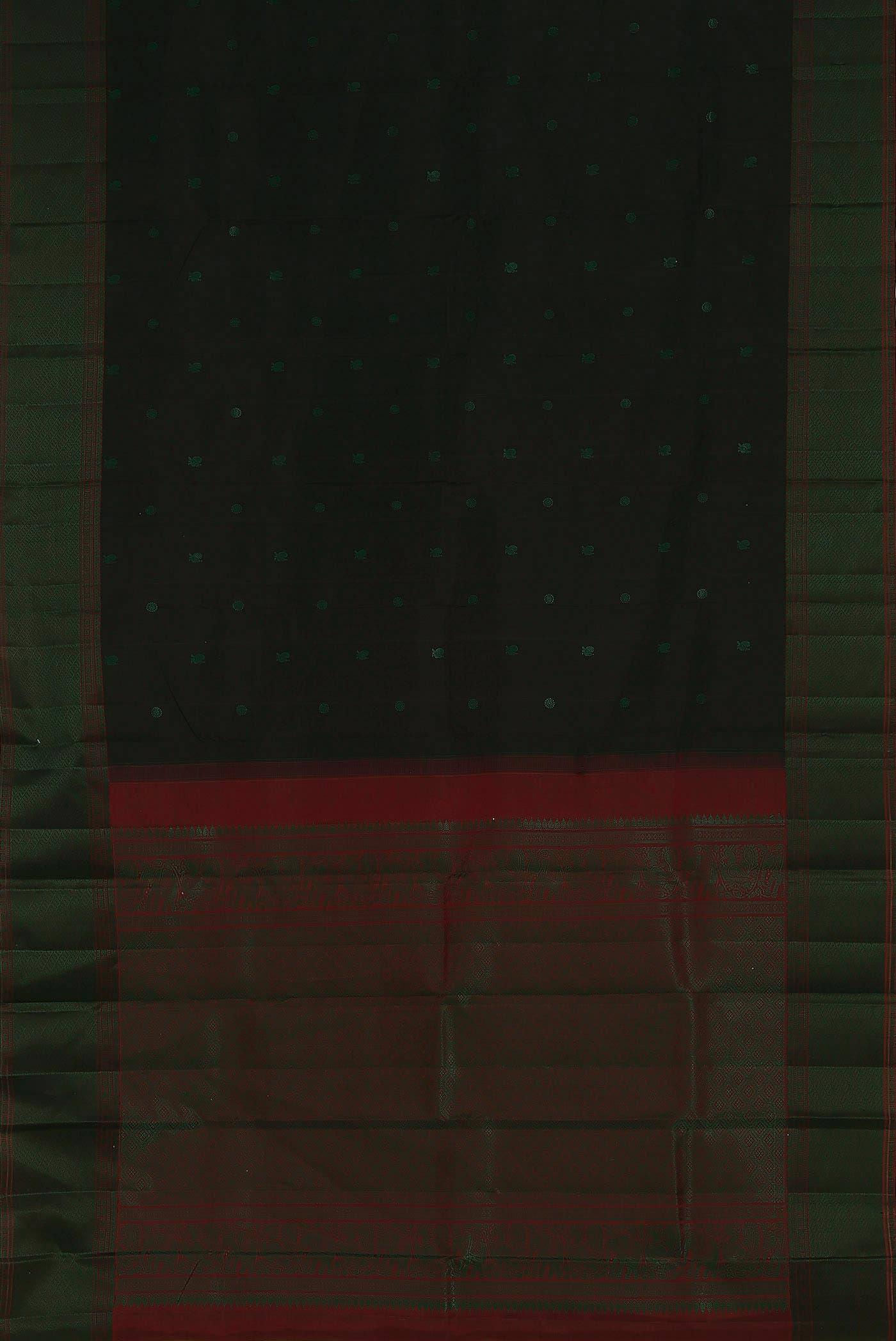 Black Kanchipuram Silk Saree