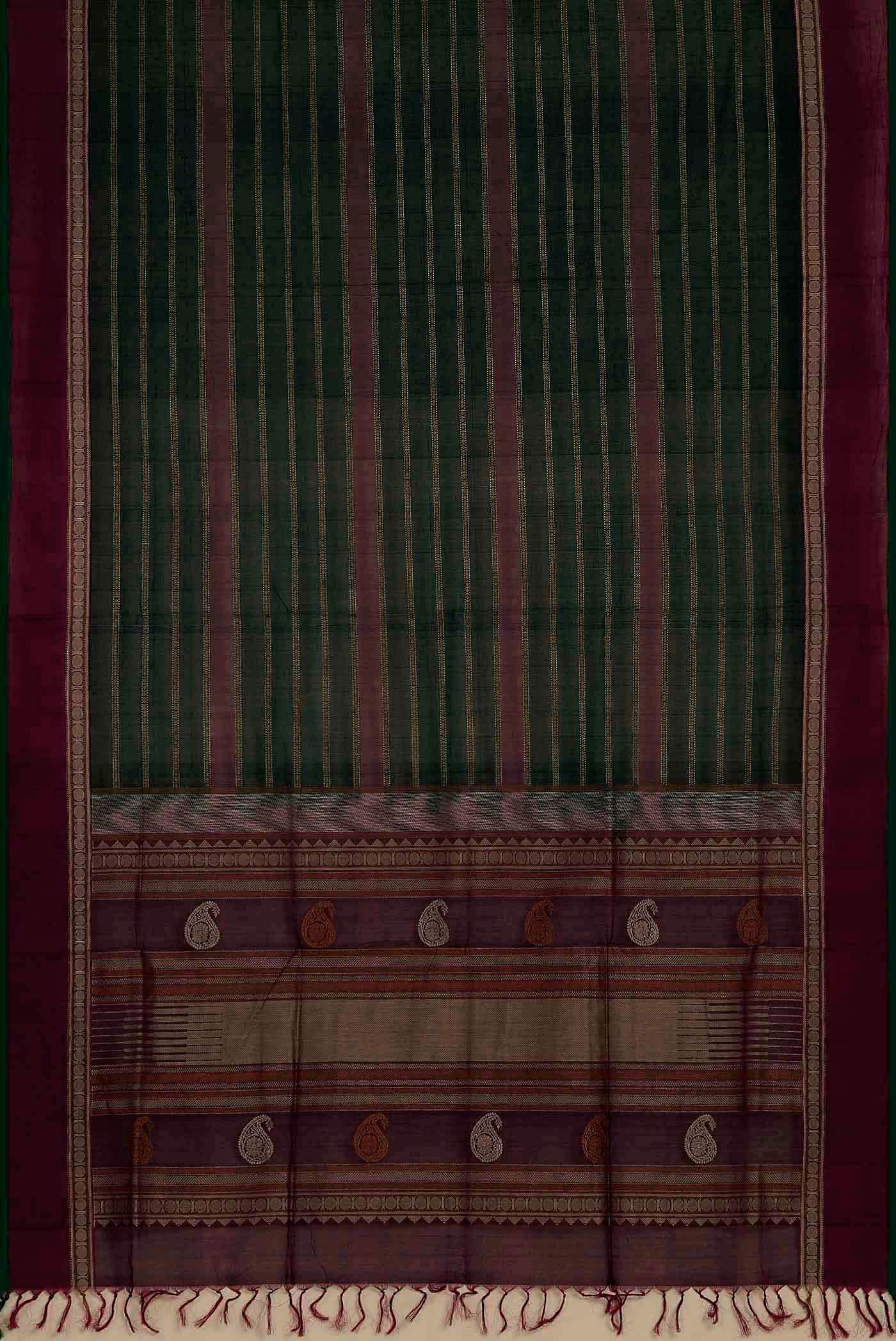 Black Cotton Saree