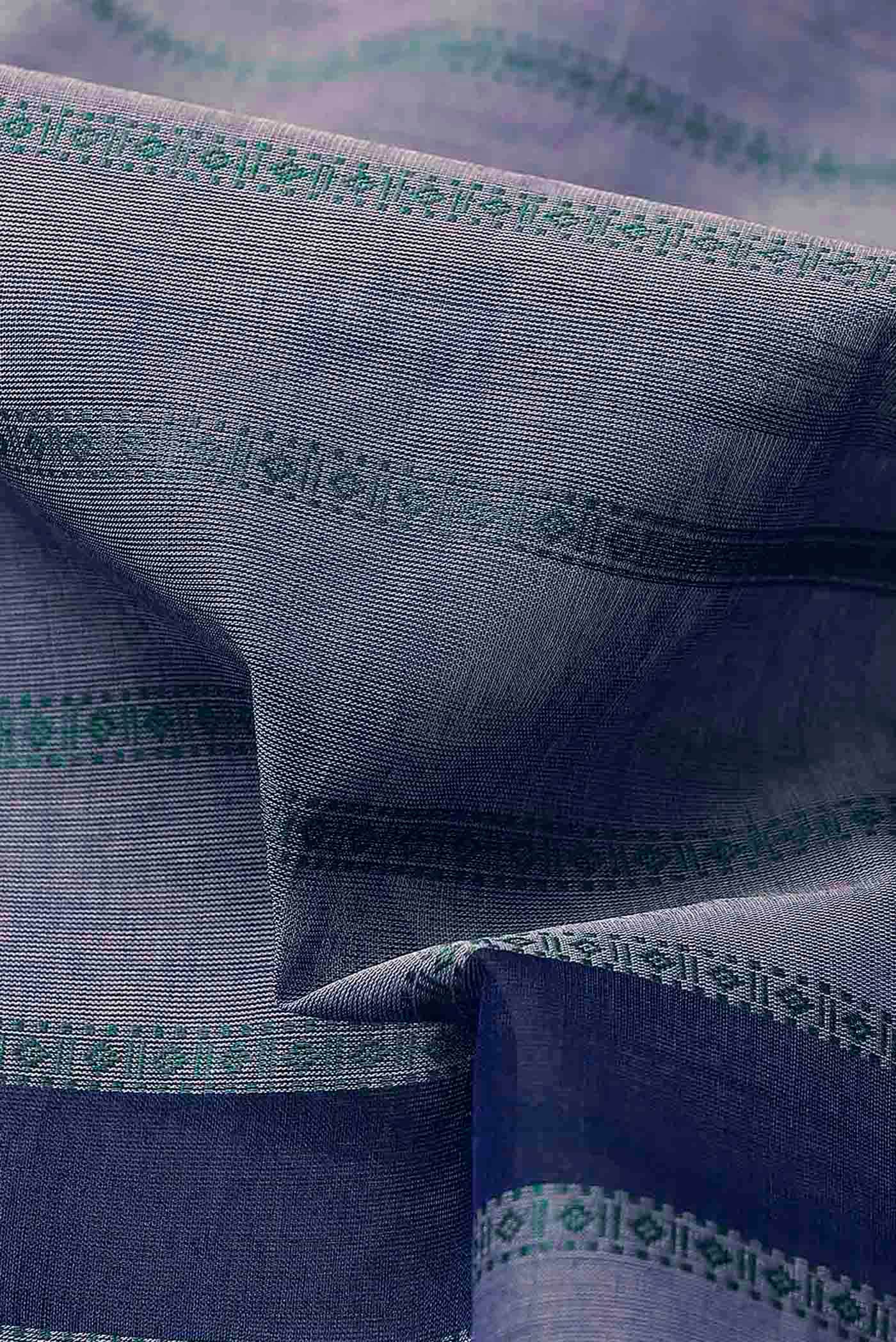 Blue Cotton Saree