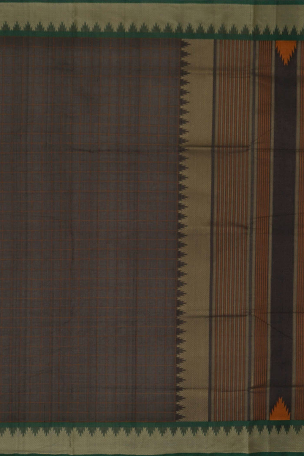 Black Dual Tone Cotton Saree
