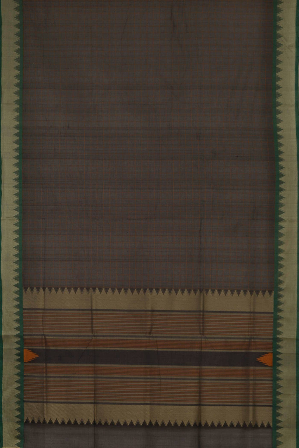 Black Dual Tone Cotton Saree