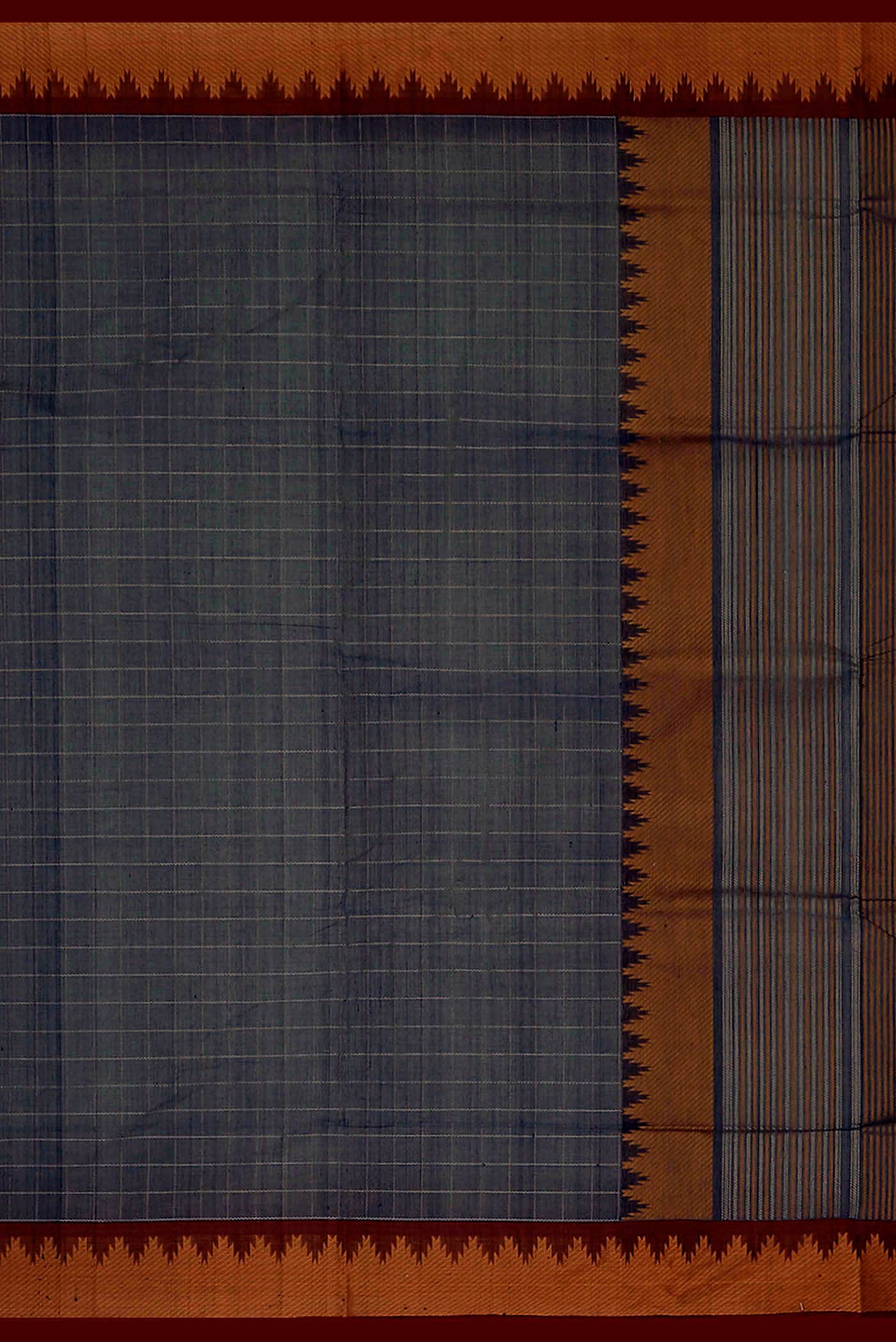 Blue Cotton Saree