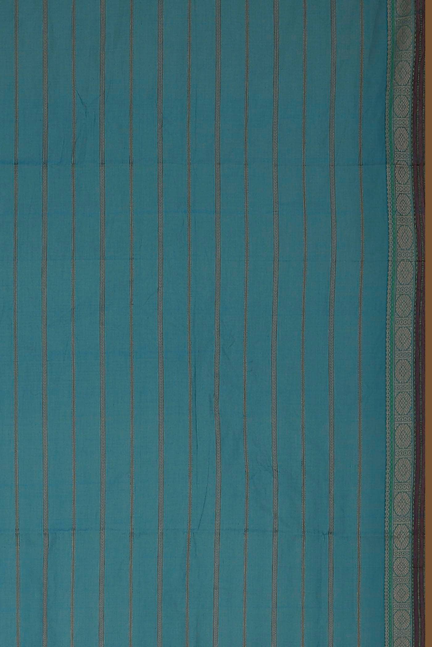 Blue Cotton Saree