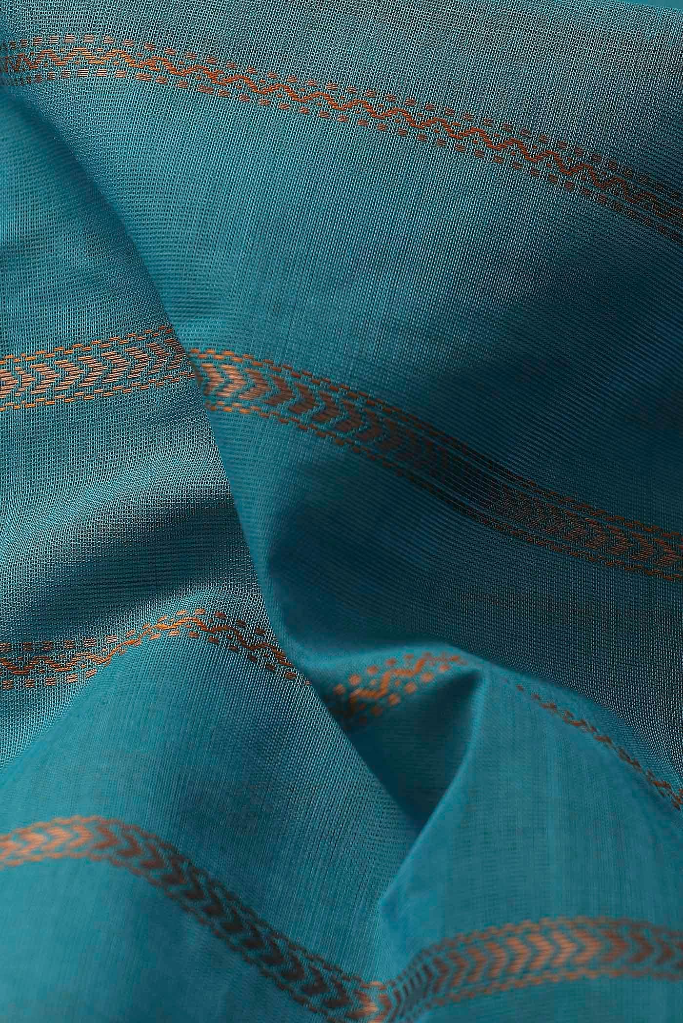 Blue Cotton Saree