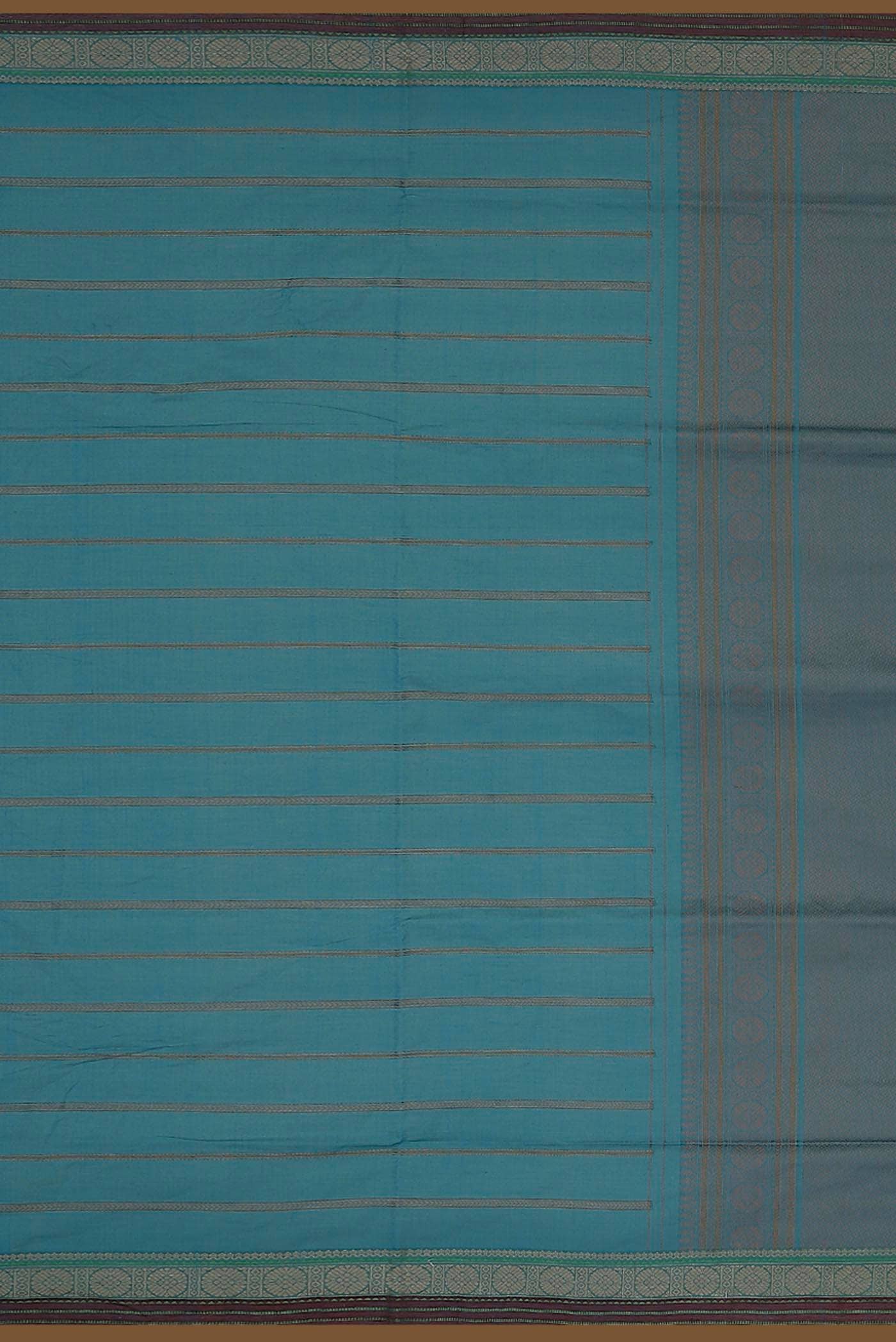Blue Cotton Saree