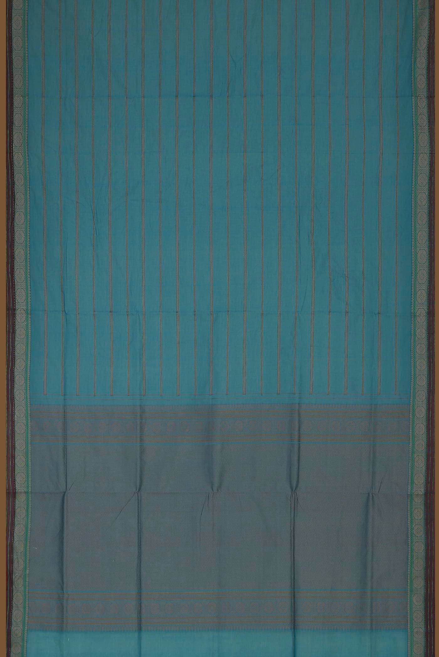 Blue Cotton Saree
