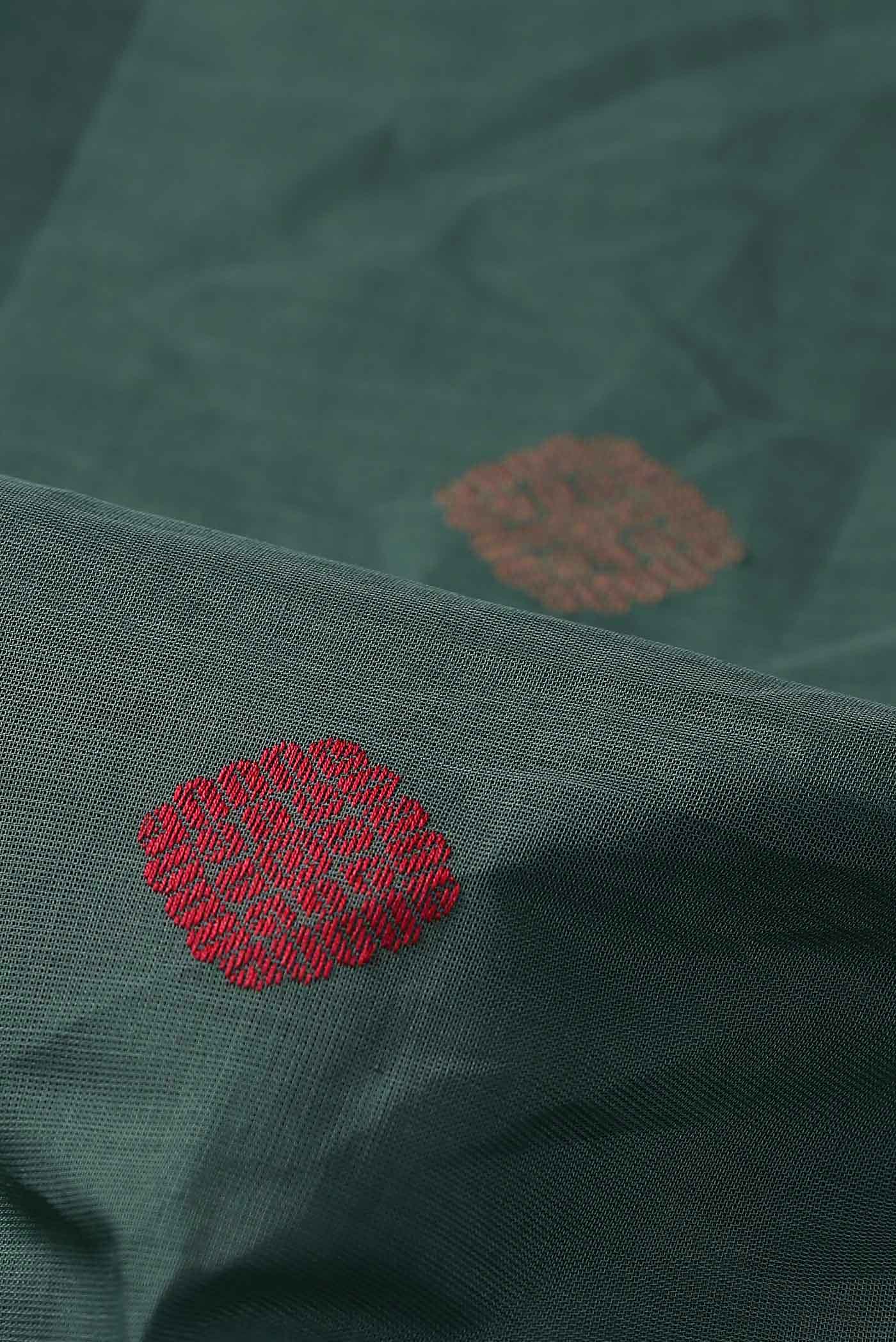 Green Coimbatore Cotton Saree