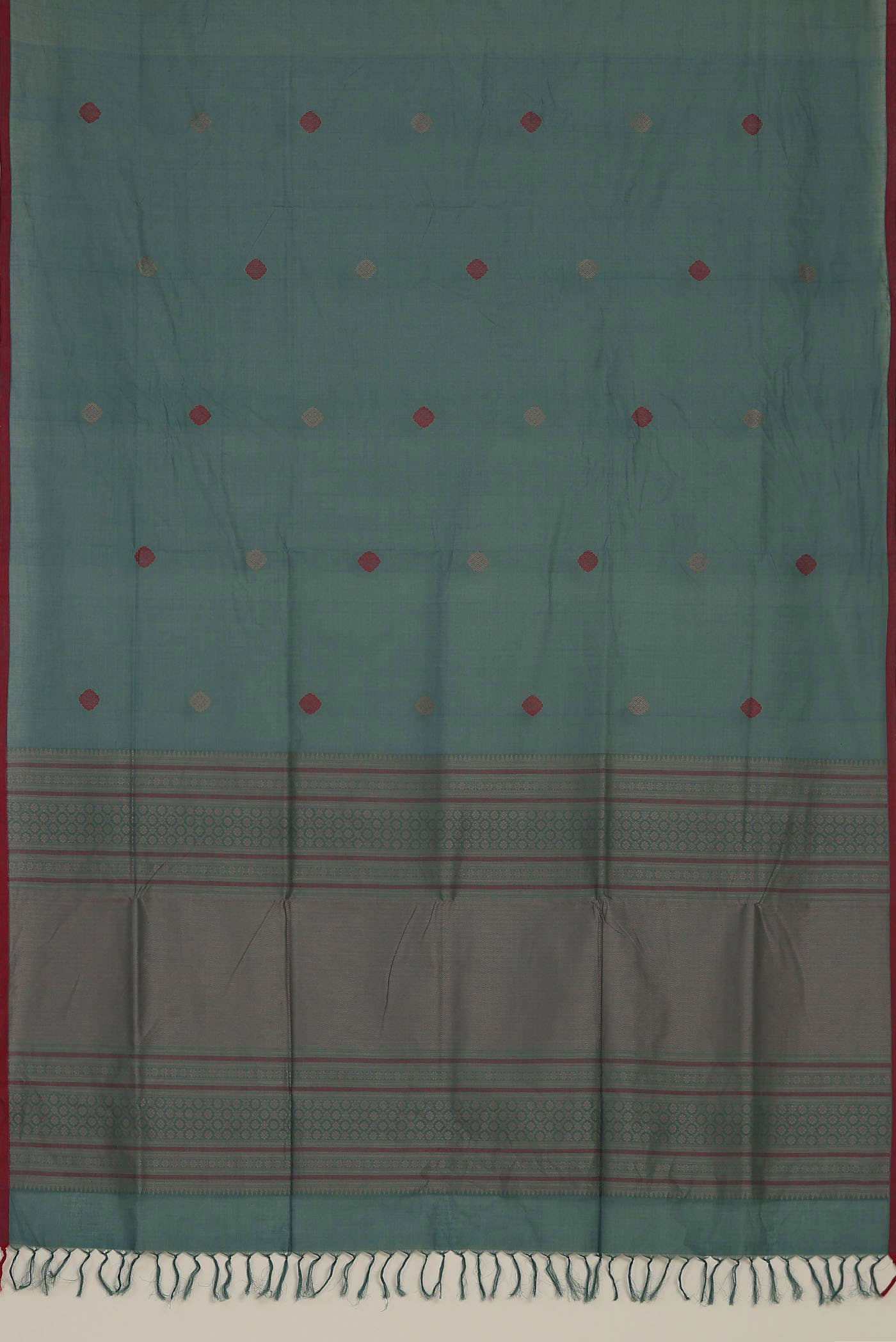 Green Coimbatore Cotton Saree