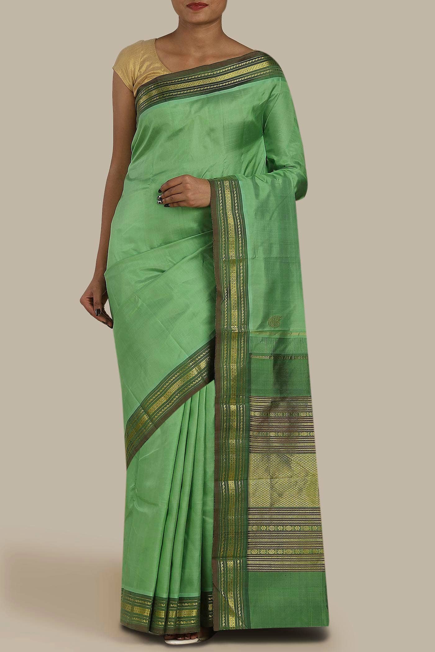 Green Kanchipuram Silk Saree