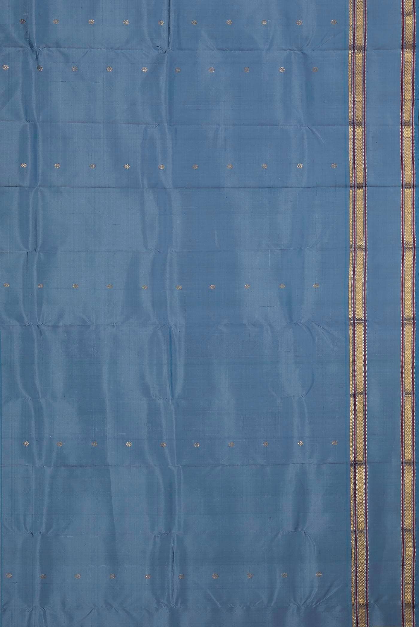 Blue Kanchipuram Silk Saree