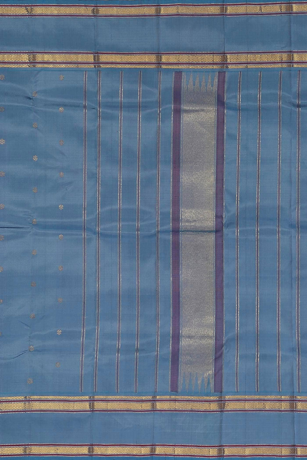 Blue Kanchipuram Silk Saree