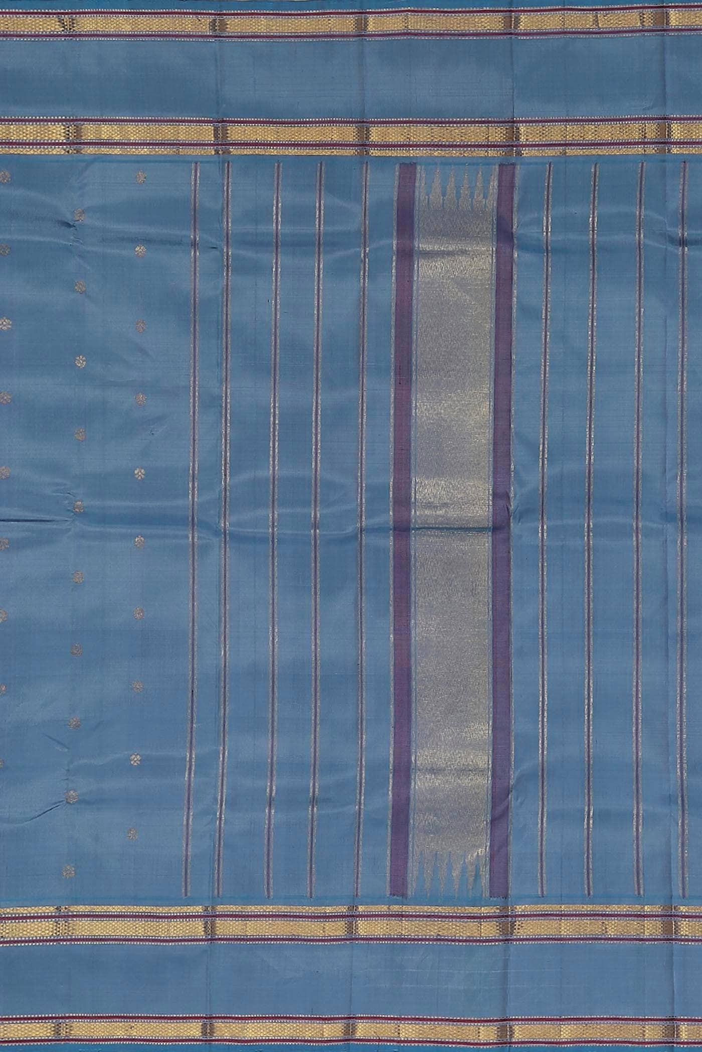 Blue Kanchipuram Silk Saree