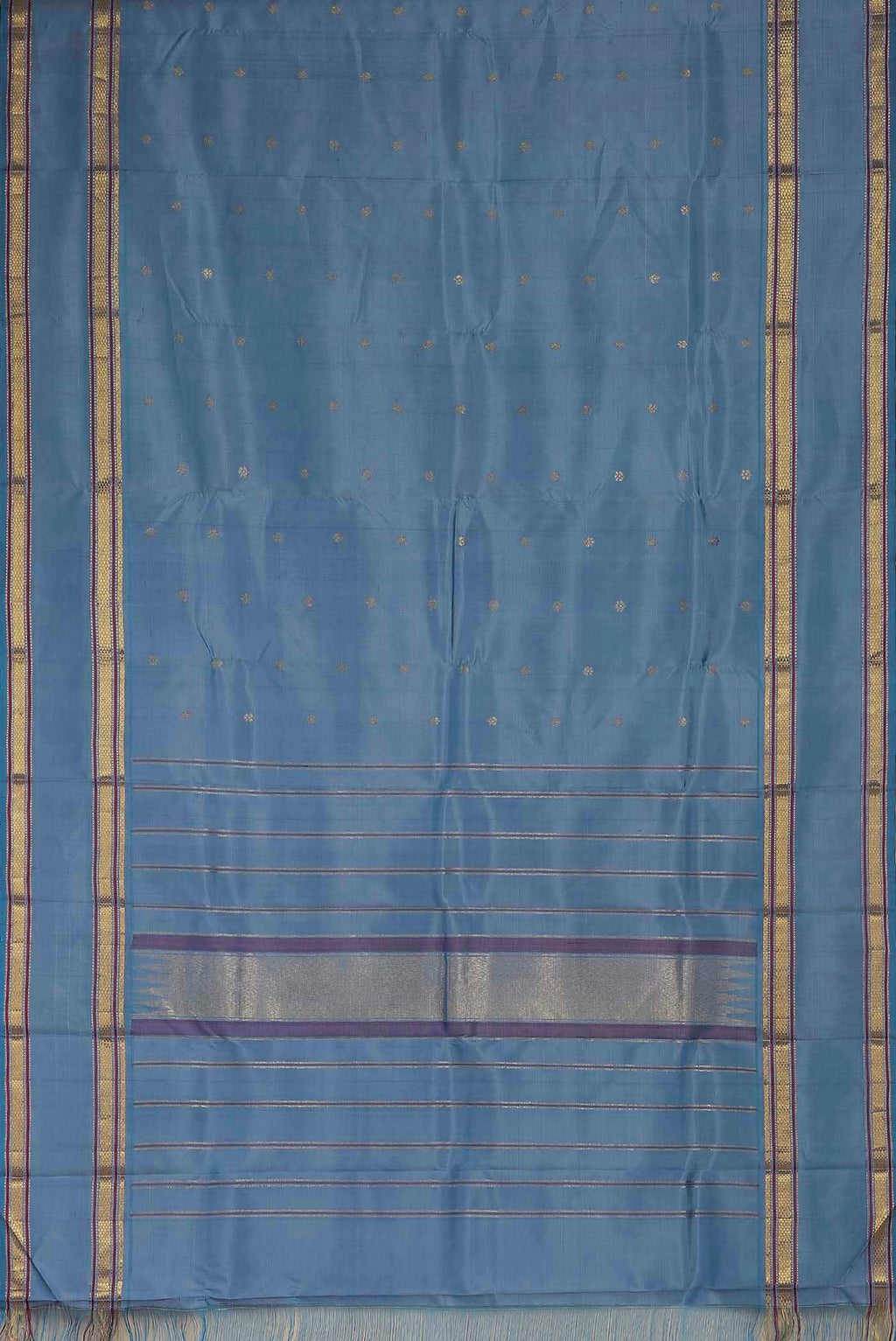 Blue Kanchipuram Silk Saree
