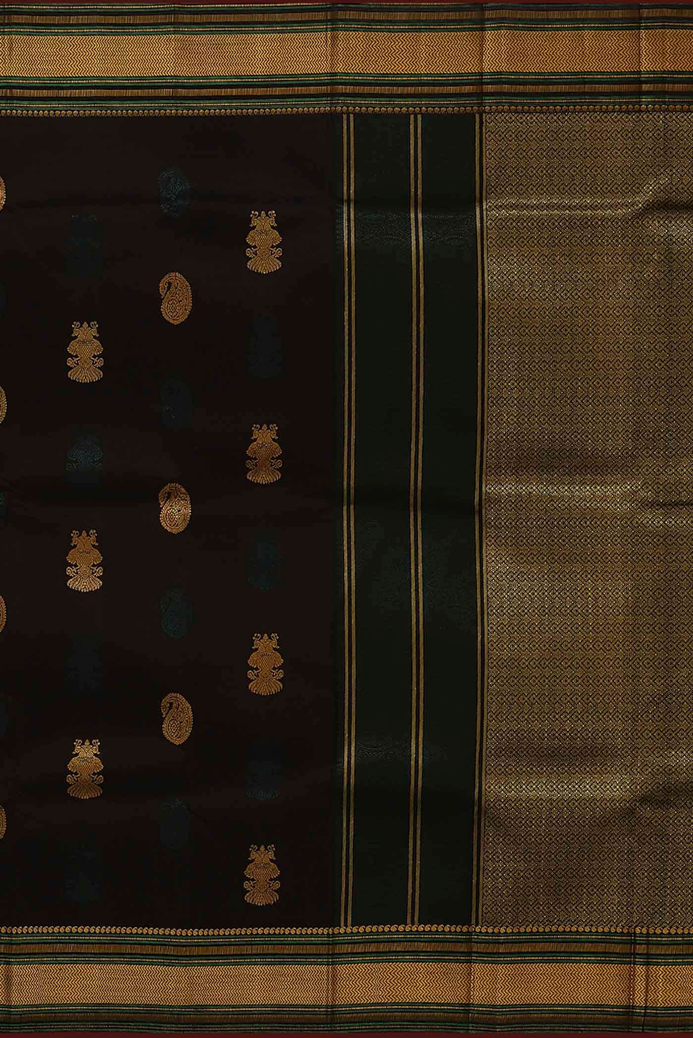 Black Kanchipuram Silk Saree