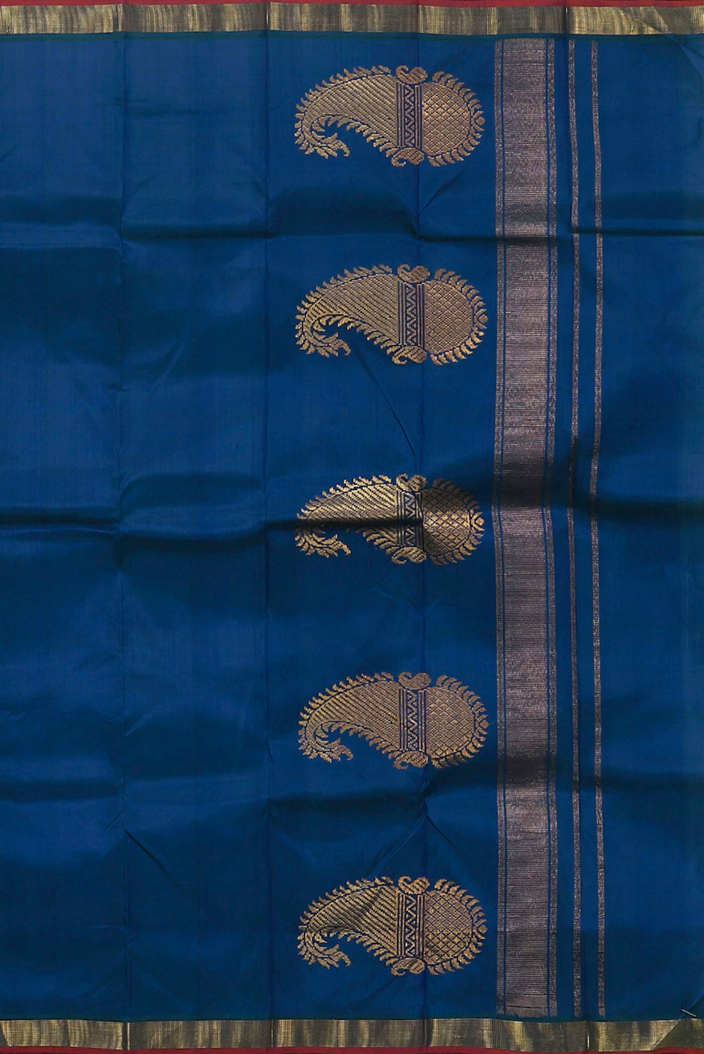 Blue Kanchipuram Silk Saree