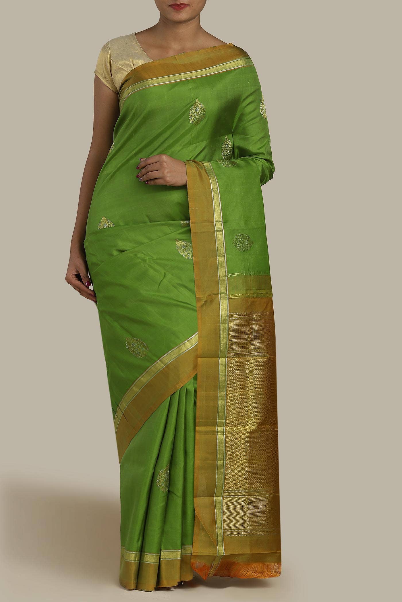 Green Kanchipuram Silk Saree