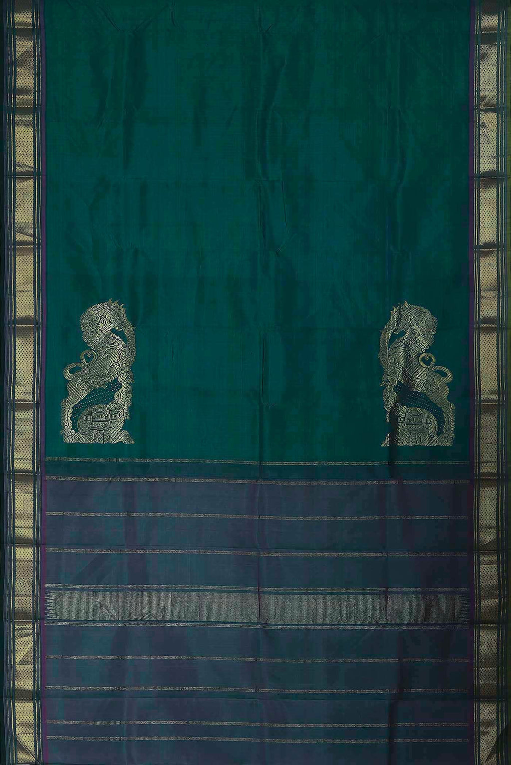 Blue Kanchipuram Silk Saree
