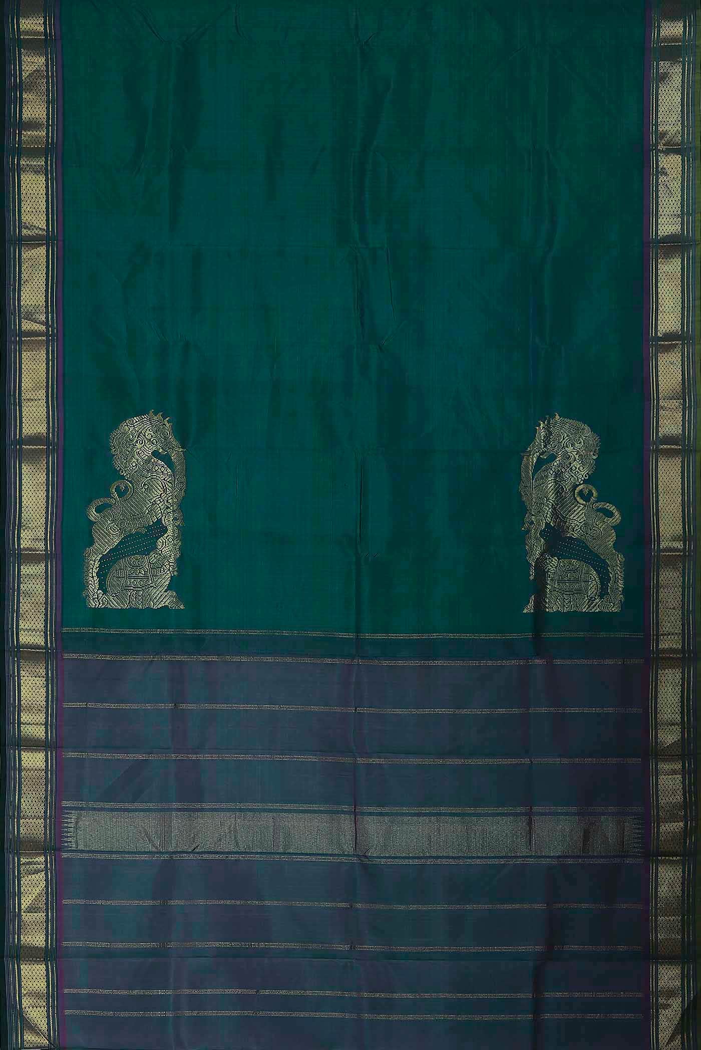 Blue Kanchipuram Silk Saree