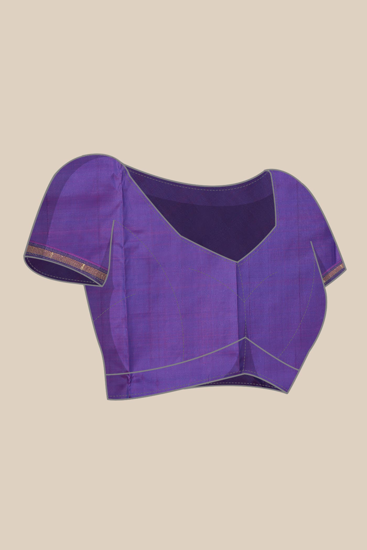 Blue Kanchipuram Silk Saree