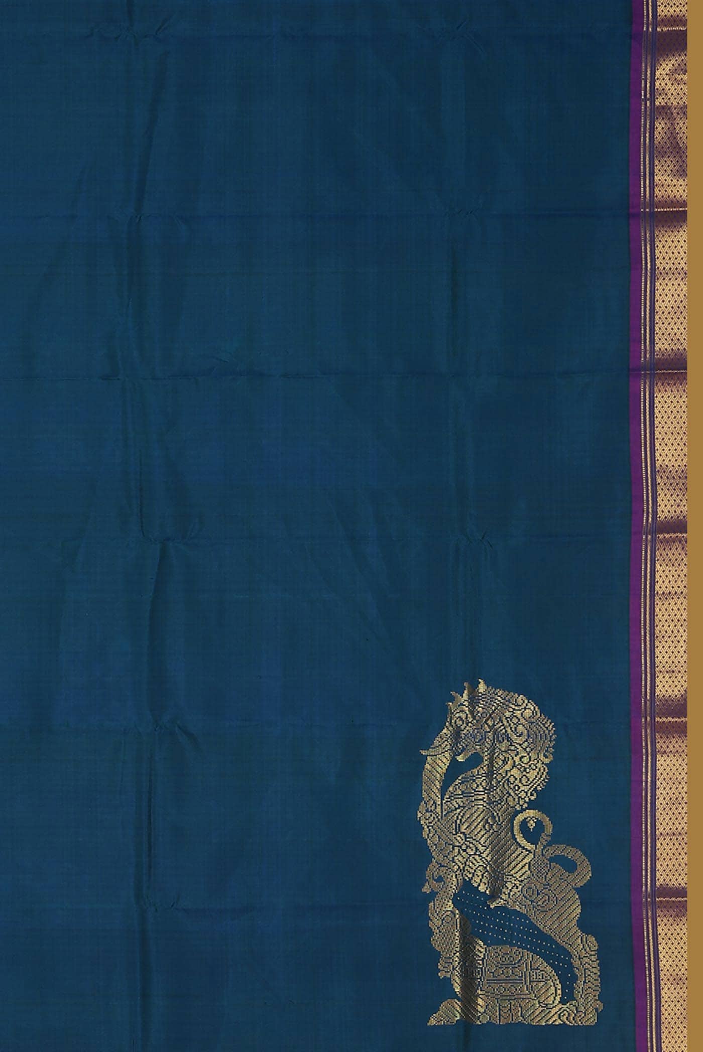 Blue Kanchipuram Silk Saree