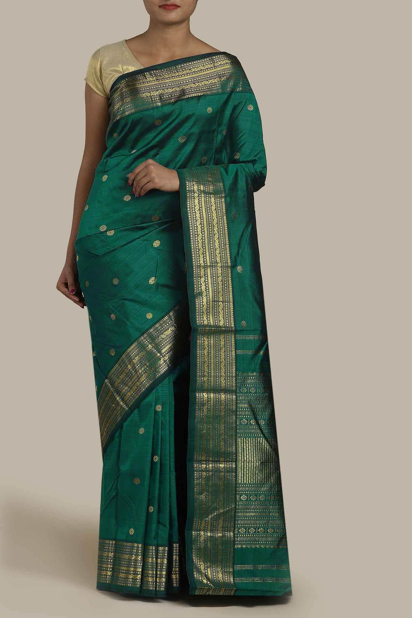 Green Kanchipuram Silk Saree