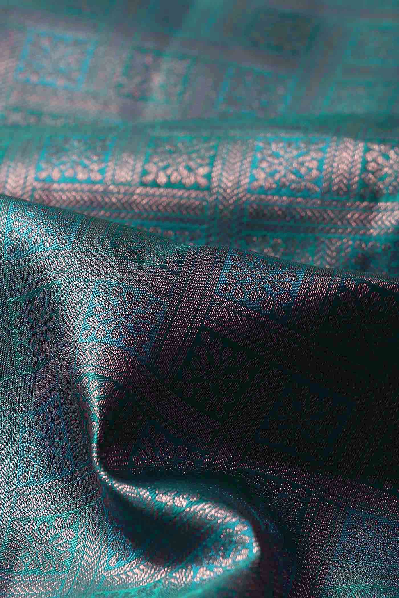 Blue Kanchipuram Silk Saree
