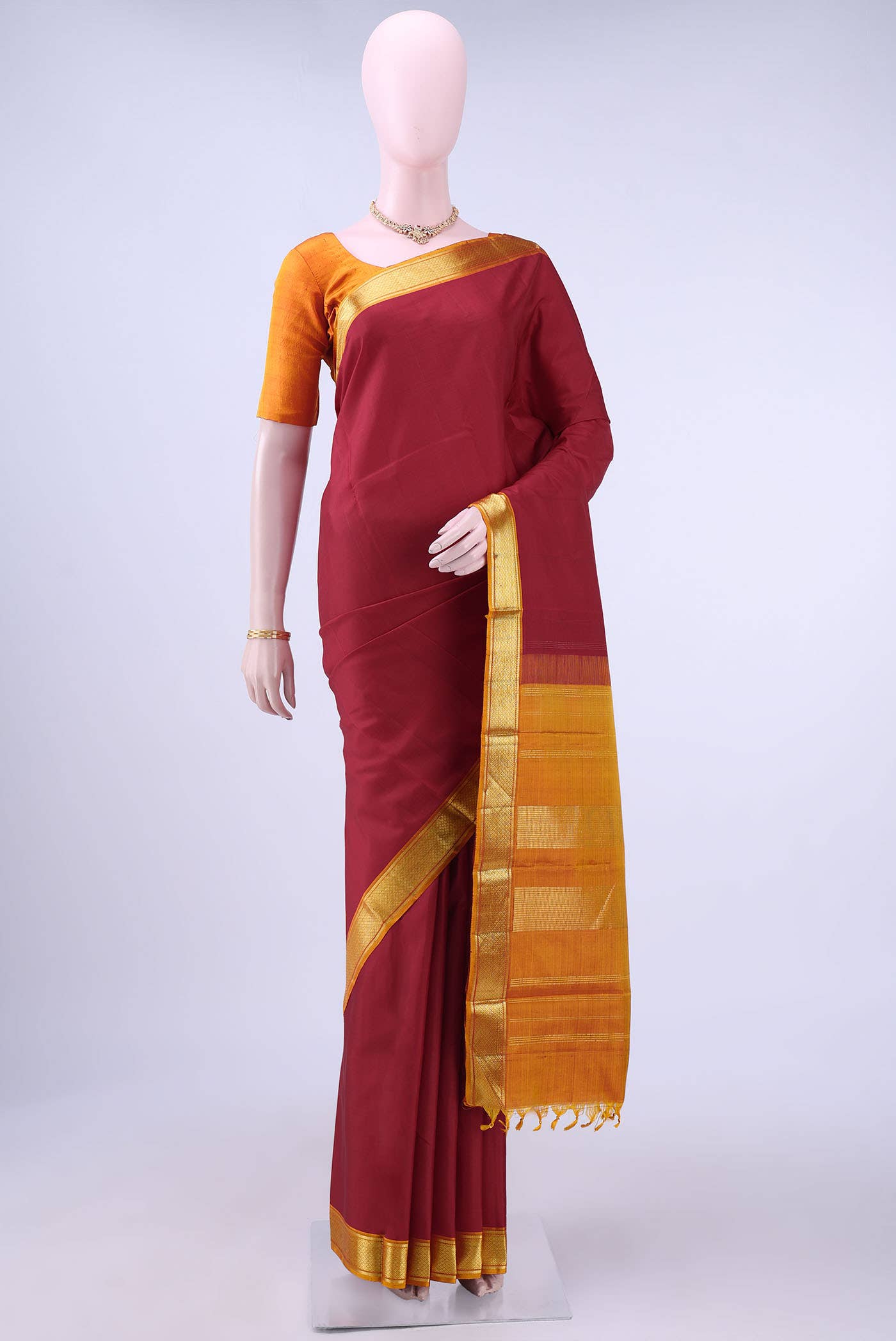 Red Kanchipuram Silk Saree