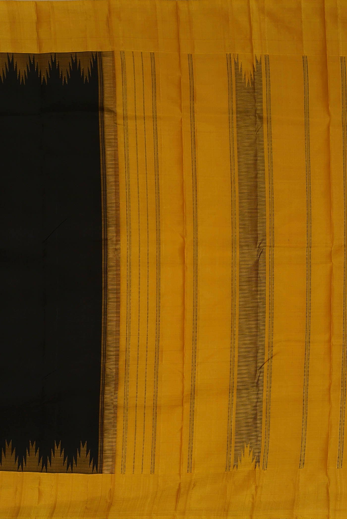 Black Kanchipuram Silk Saree