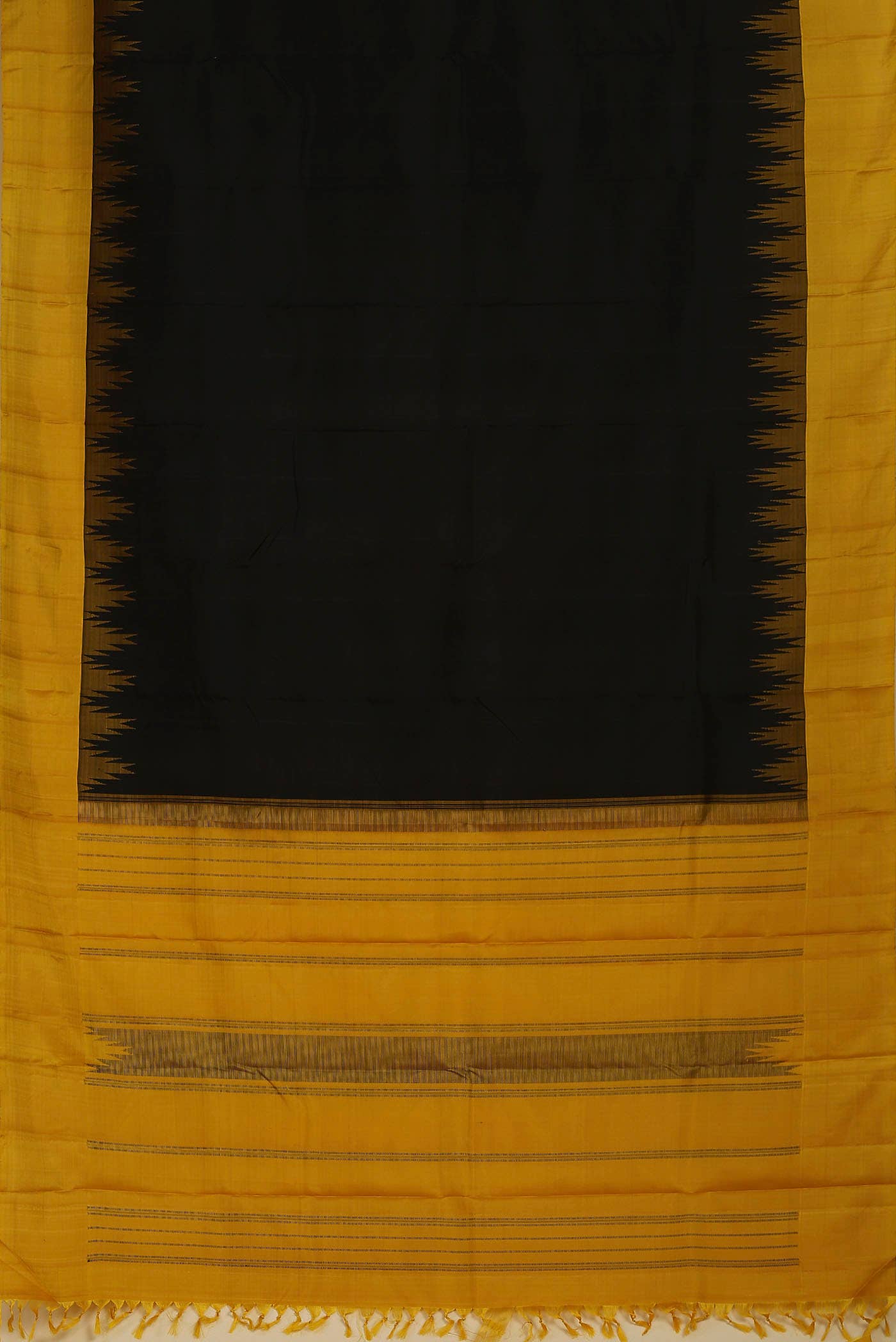 Black Kanchipuram Silk Saree