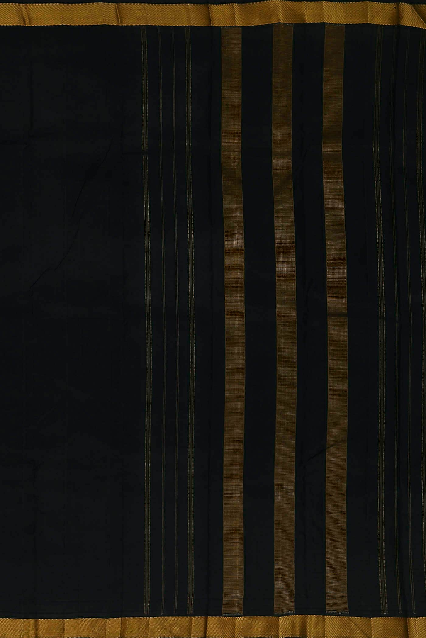 Black Bangalore Silk Saree