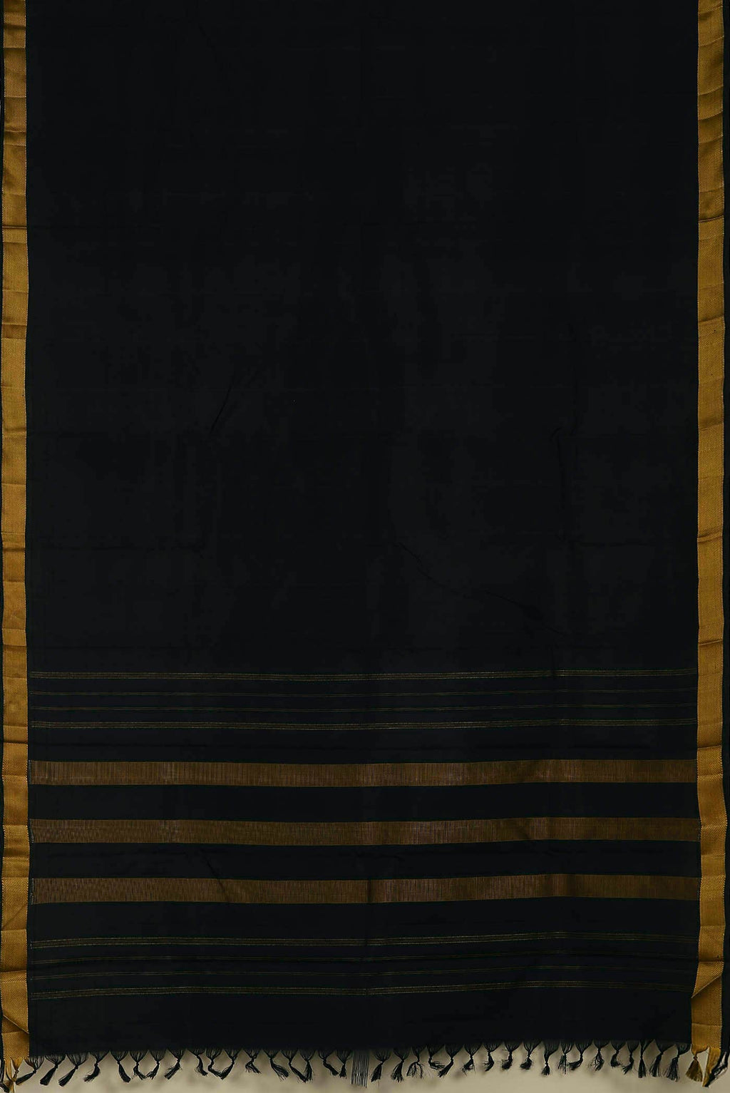 Black Bangalore Silk Saree