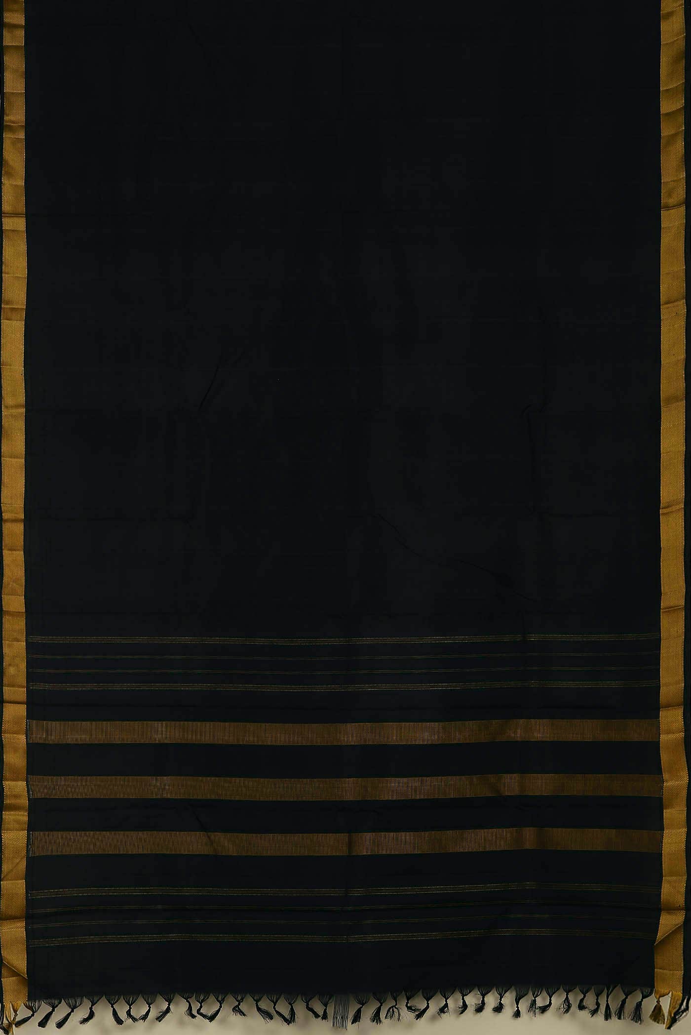 Black Bangalore Silk Saree