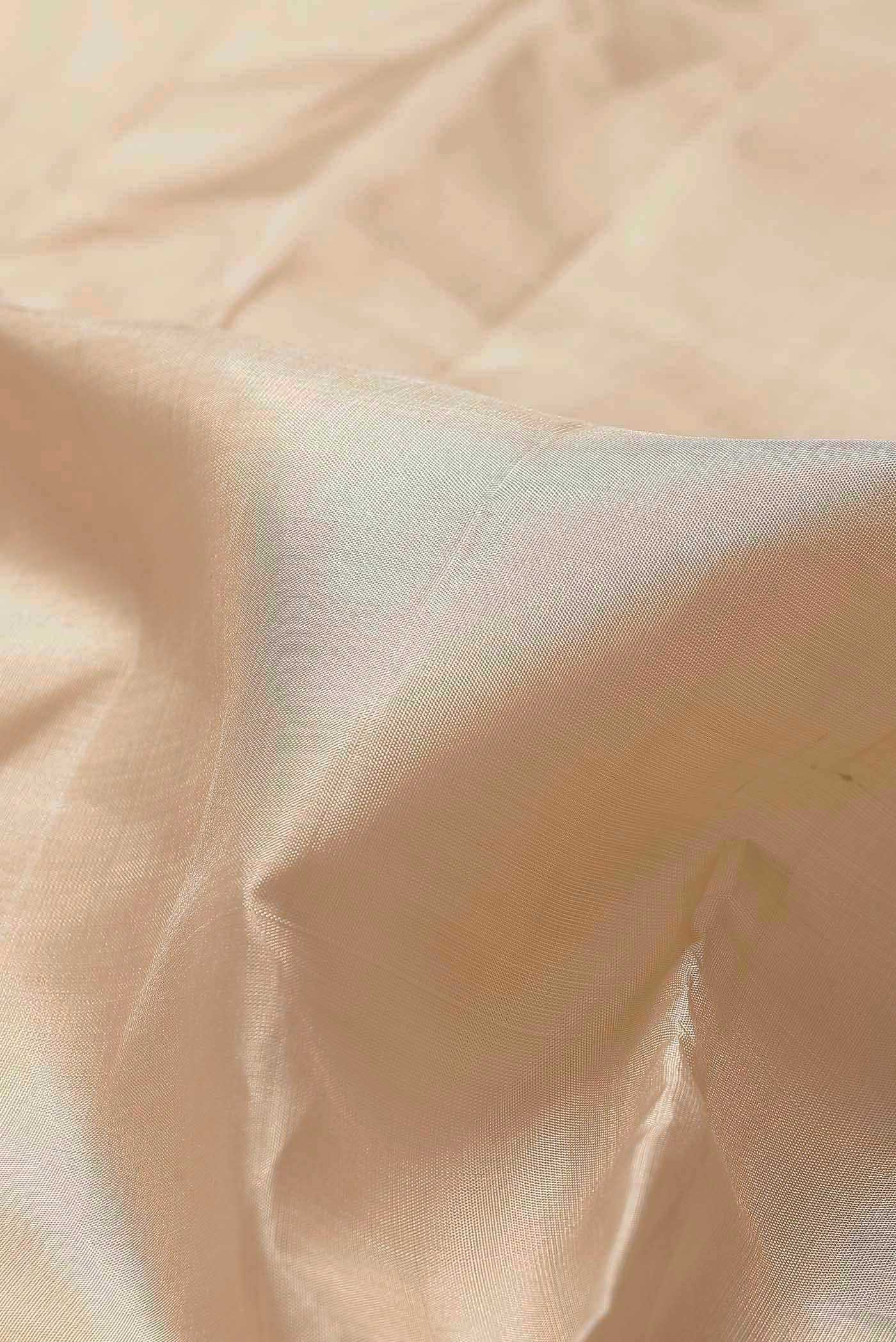 Cream Kanchipuram Silk Saree