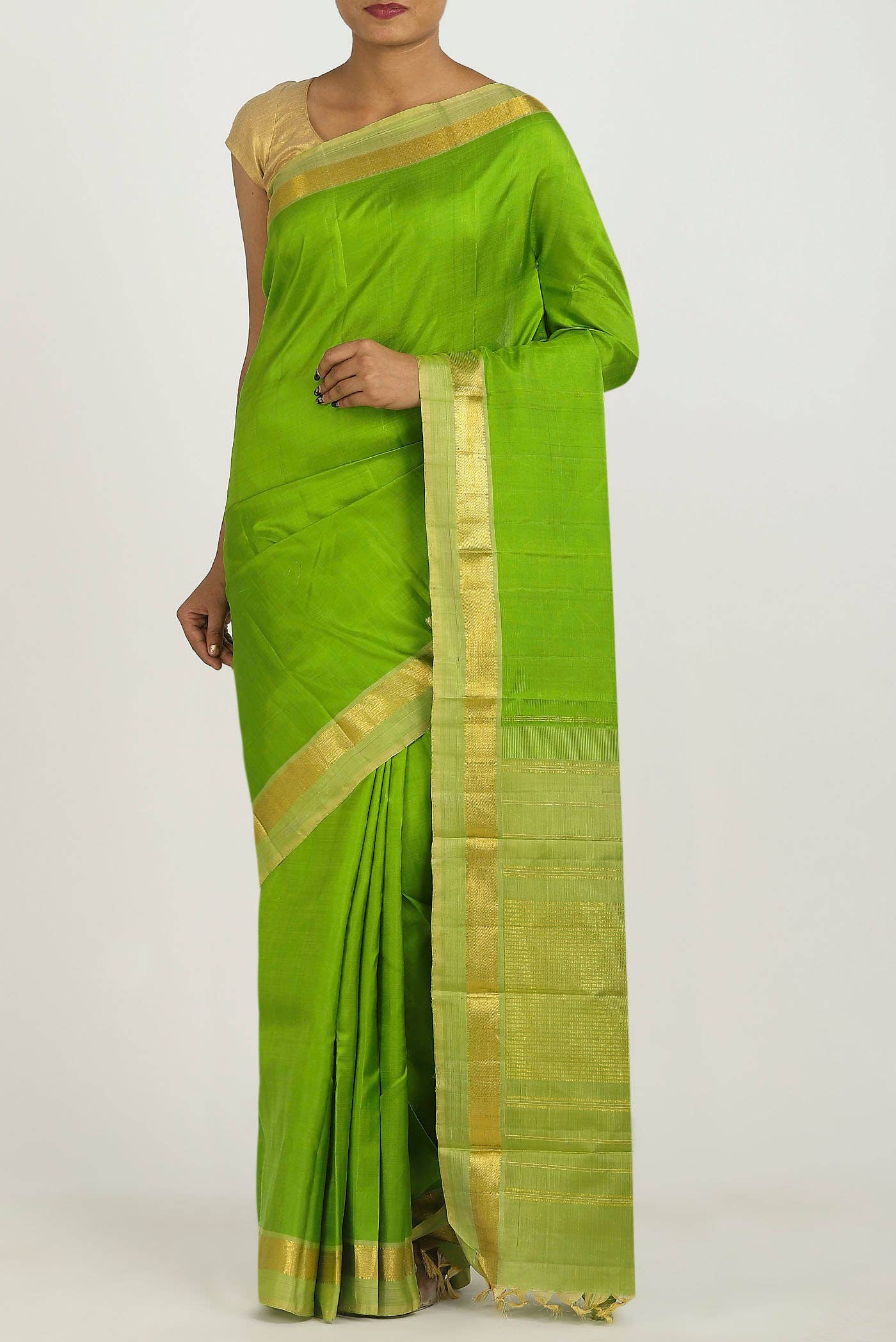 Green Kanchipuram Silk Saree