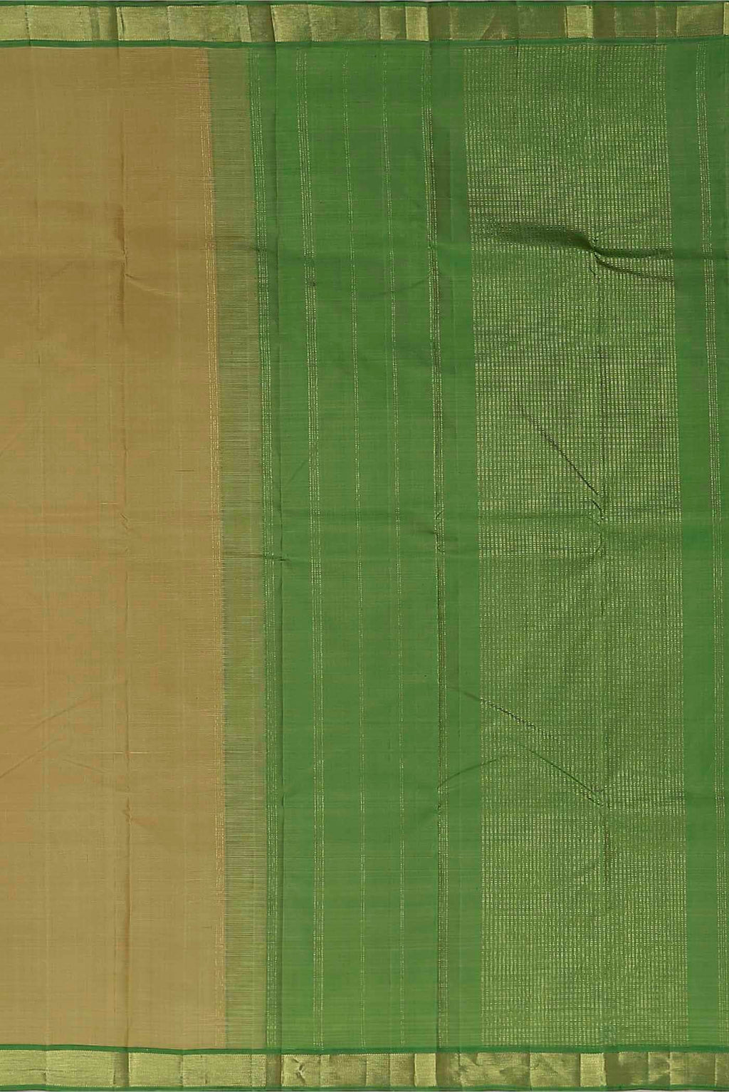 Beige Kanchipuram Silk Saree