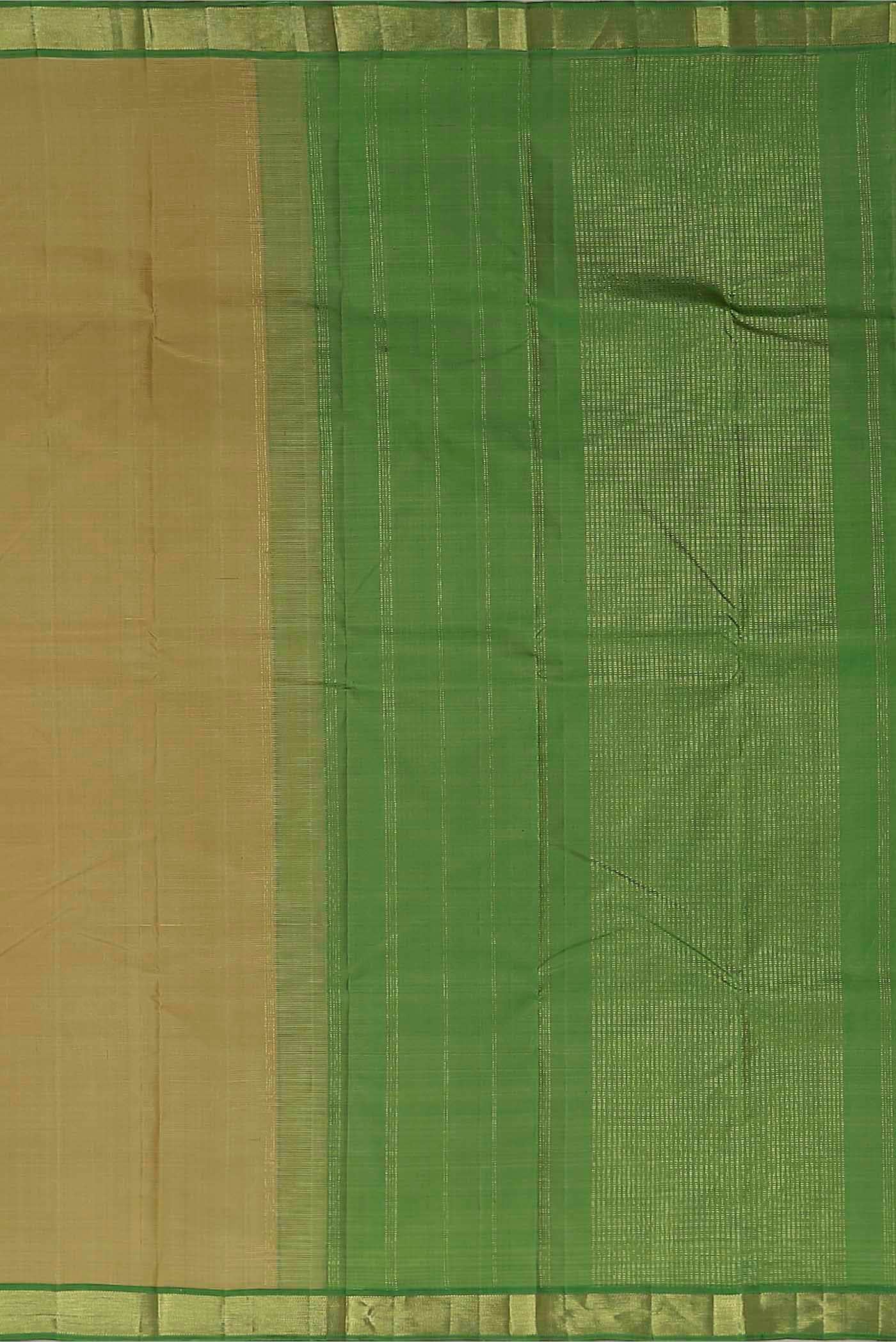 Beige Kanchipuram Silk Saree