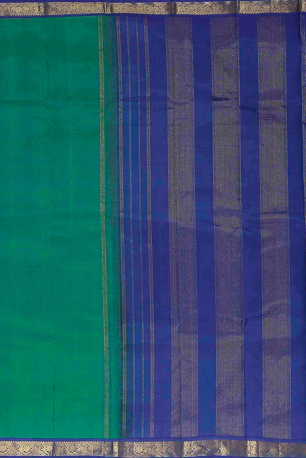 Blue Kanchipuram Silk Saree