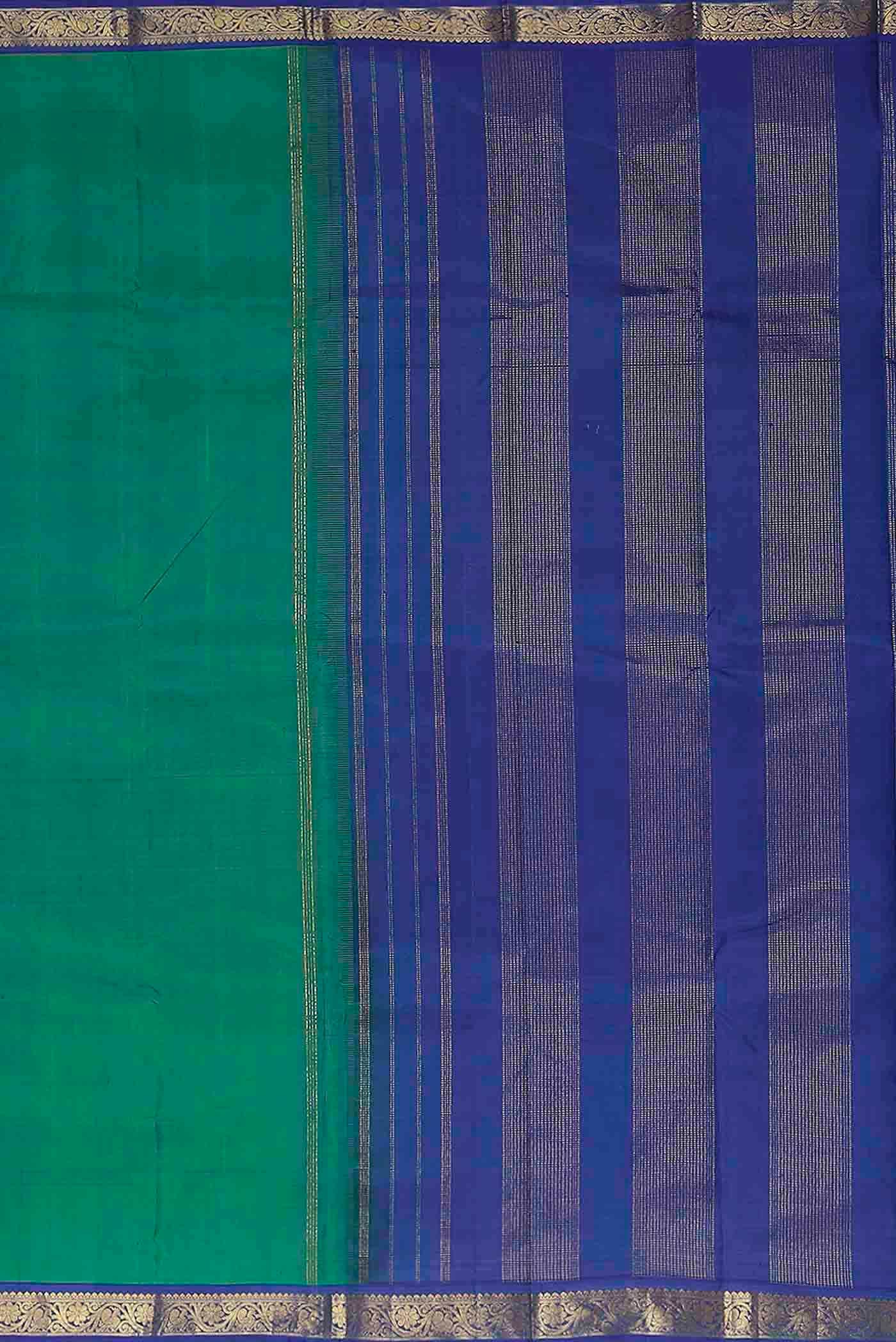 Blue Kanchipuram Silk Saree