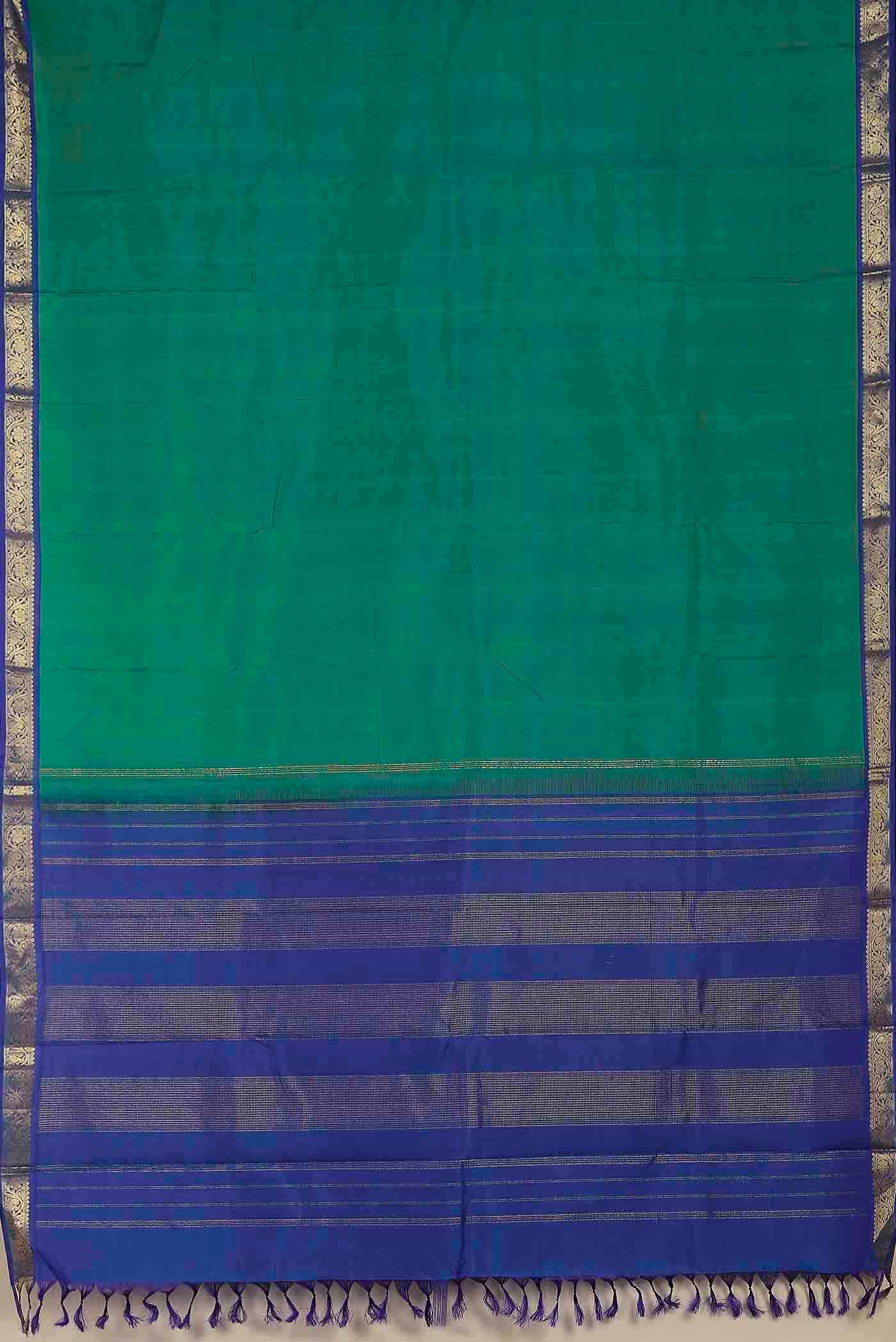 Blue Kanchipuram Silk Saree