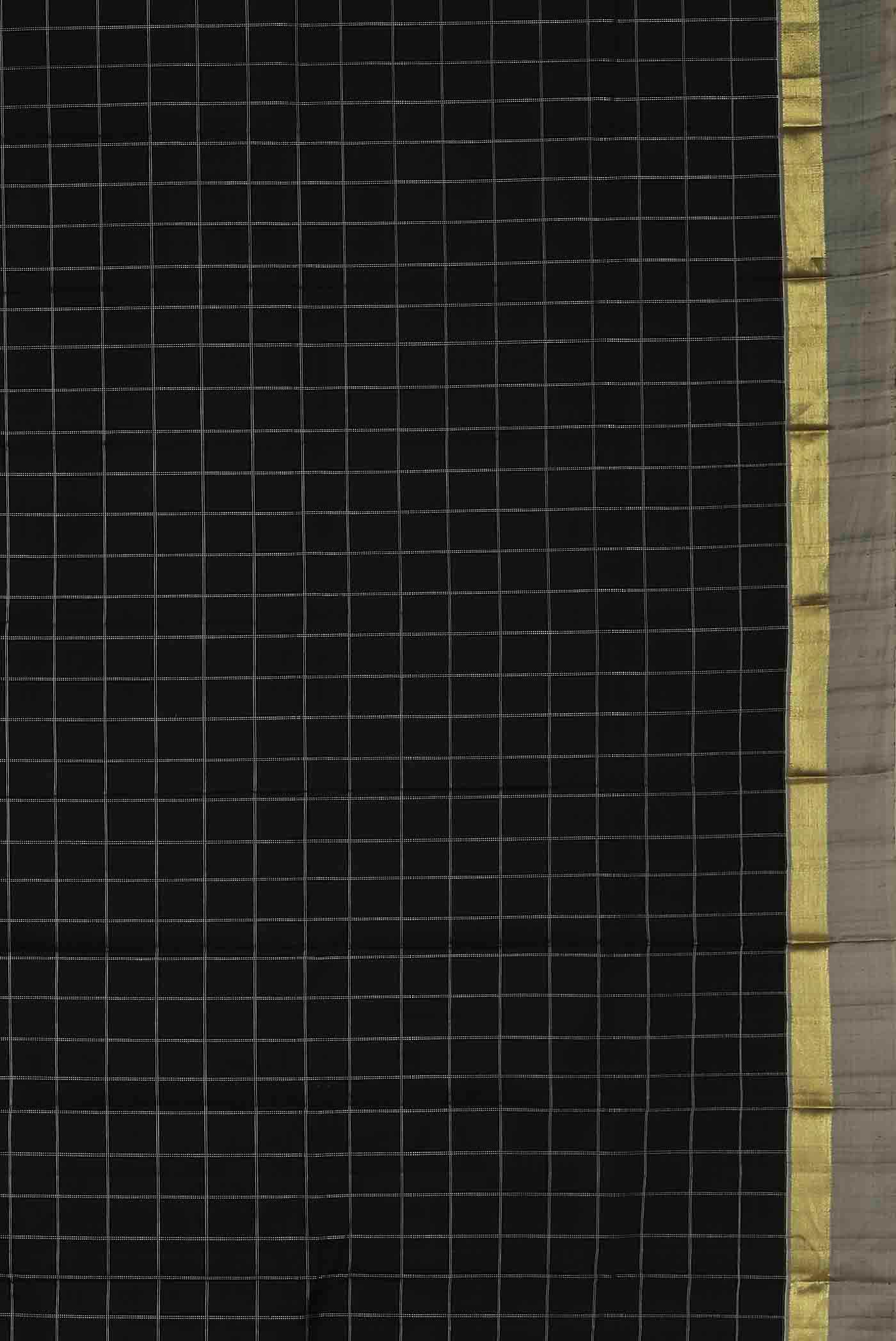 Black Kanchipuram Silk Saree
