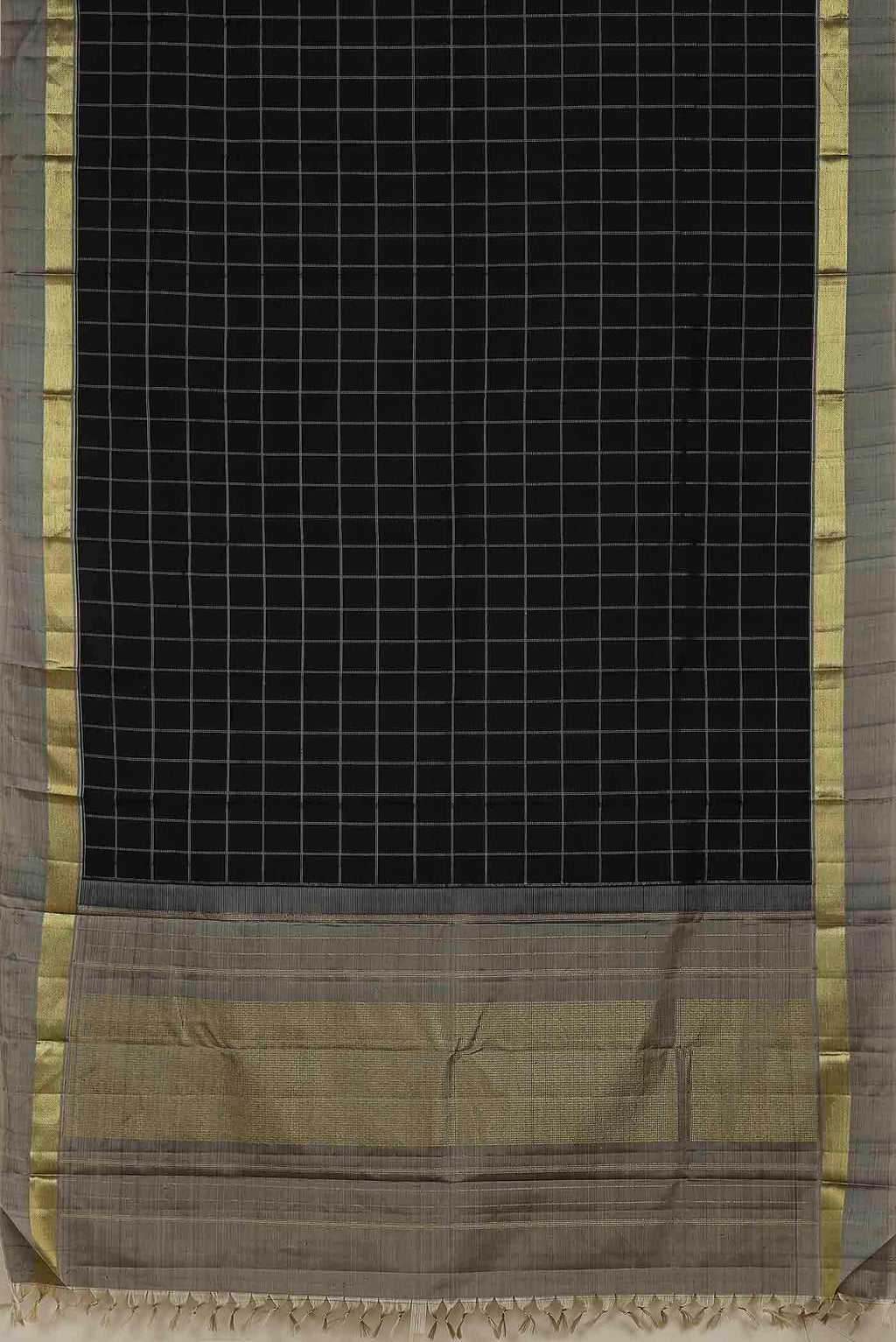 Black Kanchipuram Silk Saree