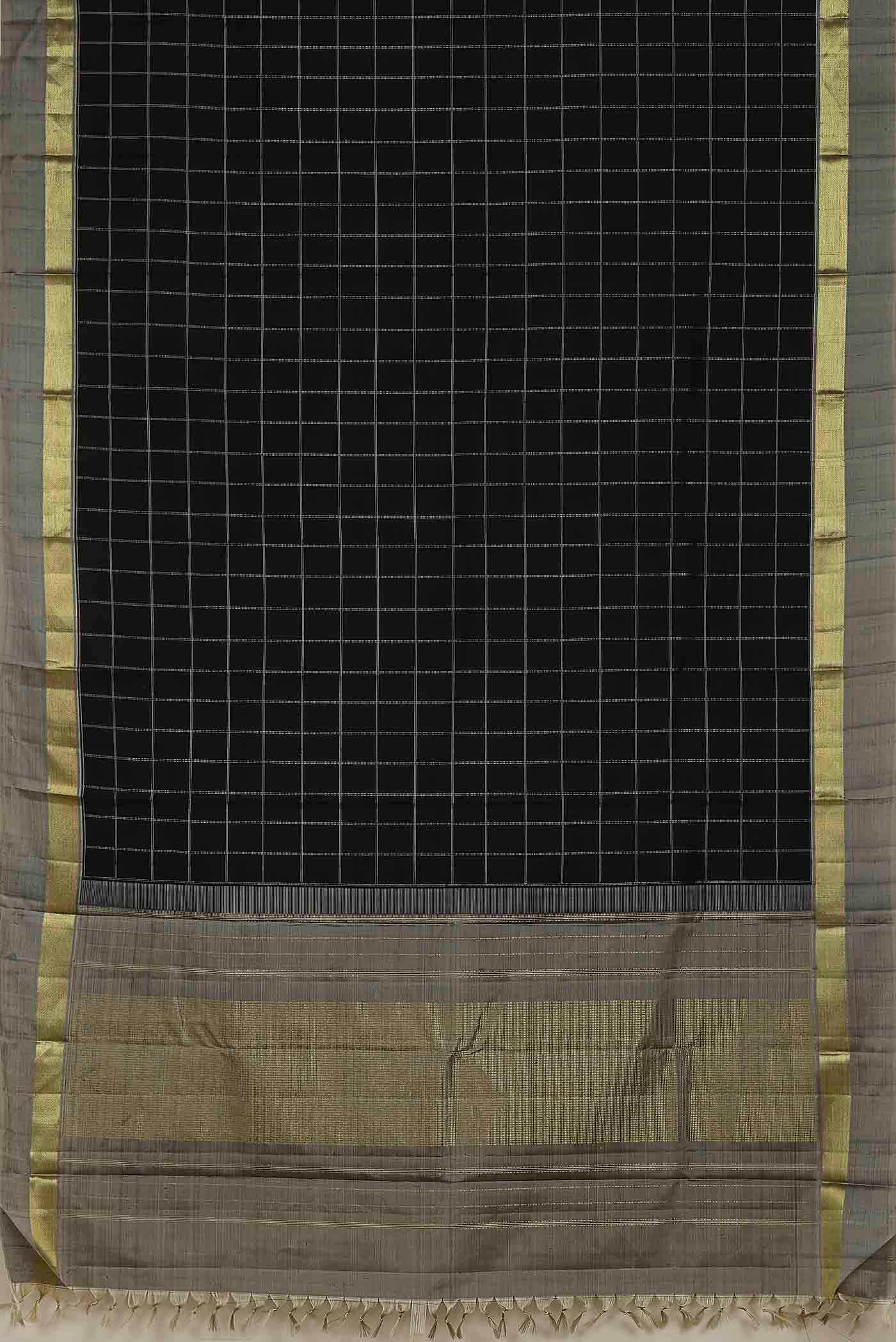Black Kanchipuram Silk Saree