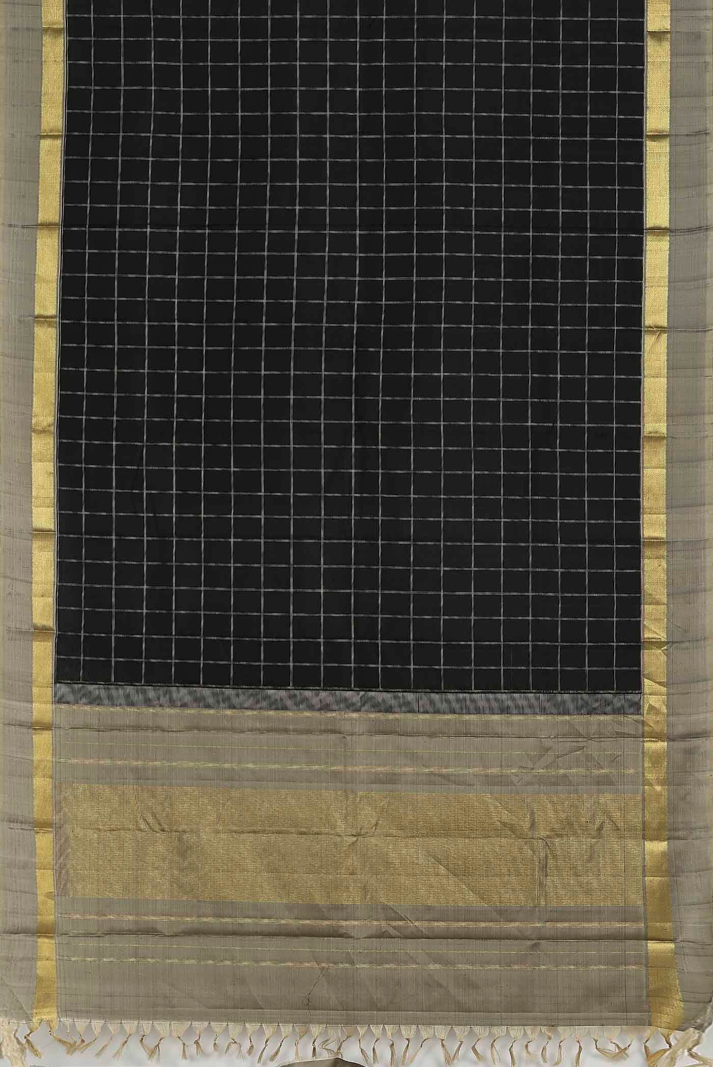Black Kanchipuram Silk Saree